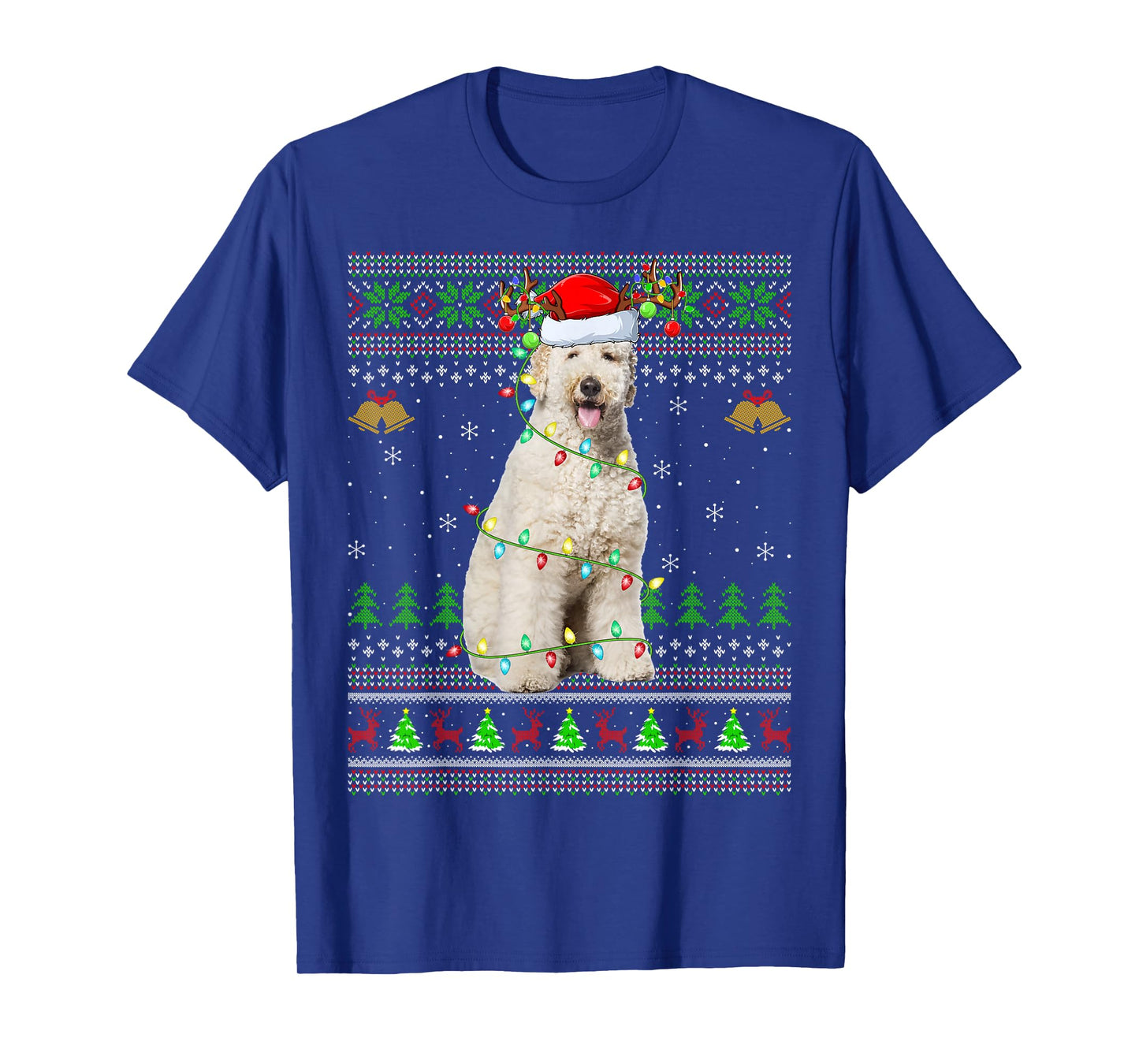 Labradoodle Dog Ugly Christmas Sweaters Holiday Santa Xmas T-Shirt