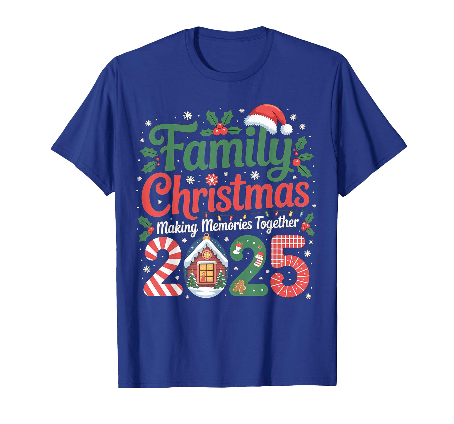 Funny Christmas Holiday 2025 Family Cute Santa Xmas Party T-Shirt