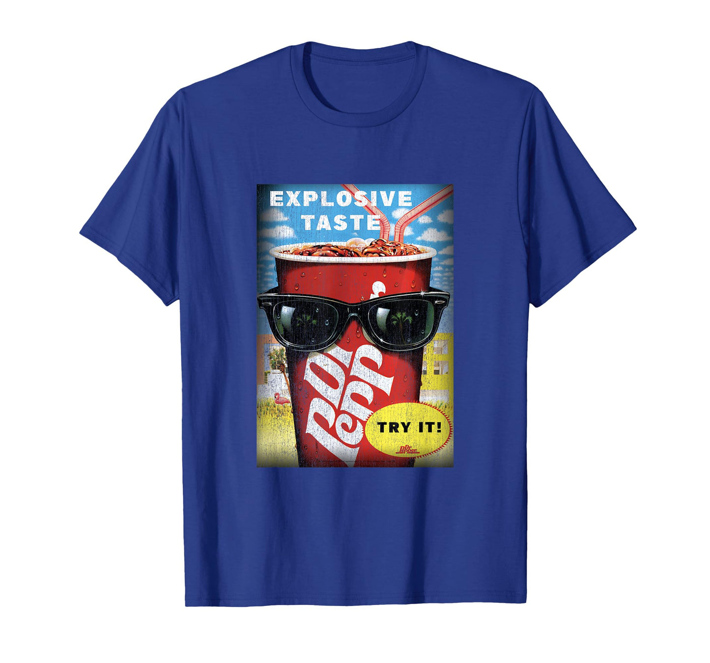 Dr. Pepper Explosive Taste Vintage Panel T-Shirt