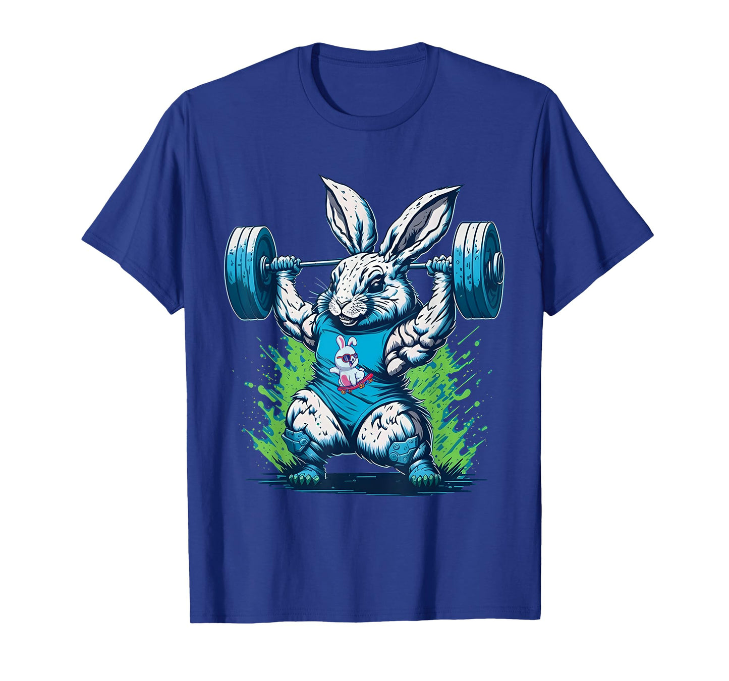 Bunny Lifting Weights Gym Rabbit Fitness Weightlifting T-Shirt