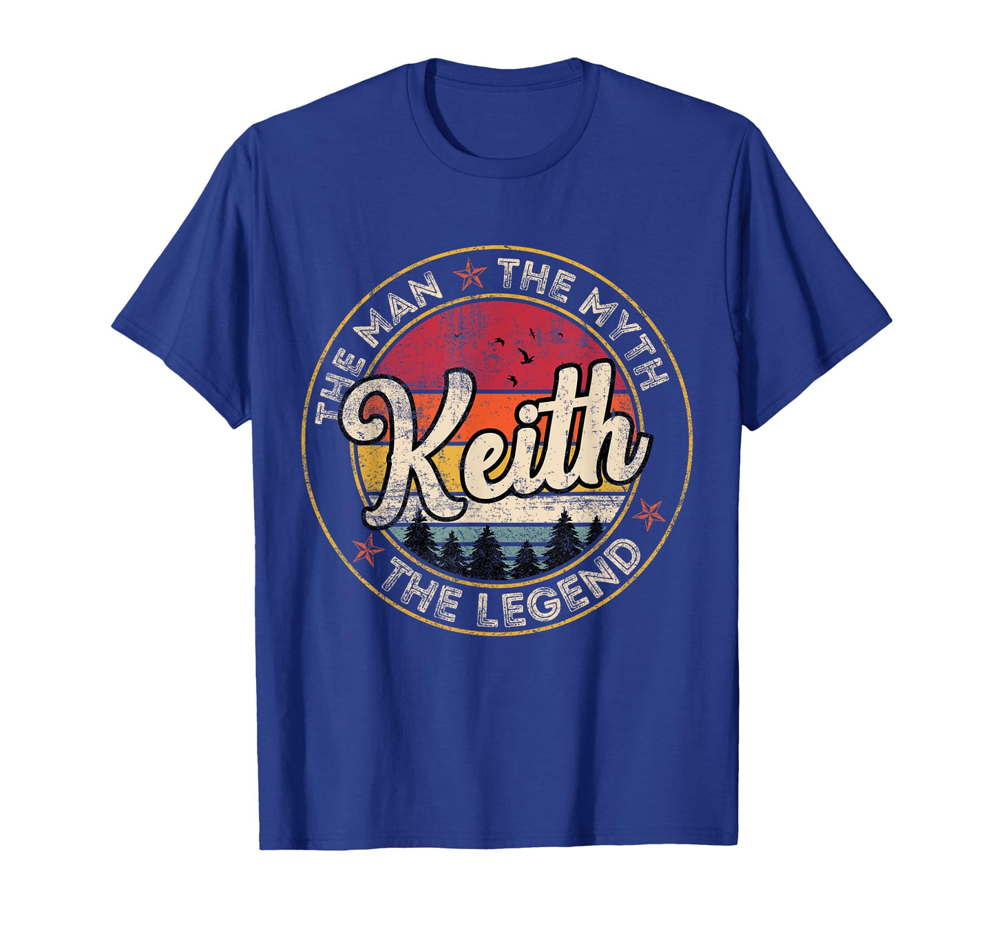 Keith The Man The Myth The Legend Personalized Name T-Shirt