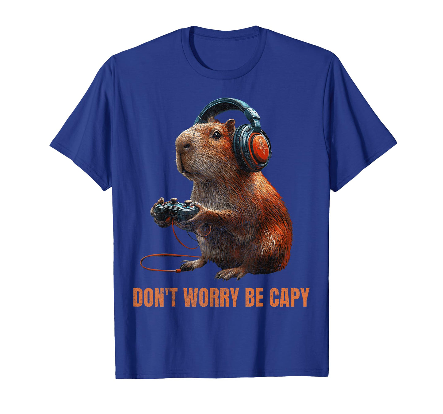 Capybara Don'T Worry Be Capy Video Game Funny Retro Vintage T-Shirt