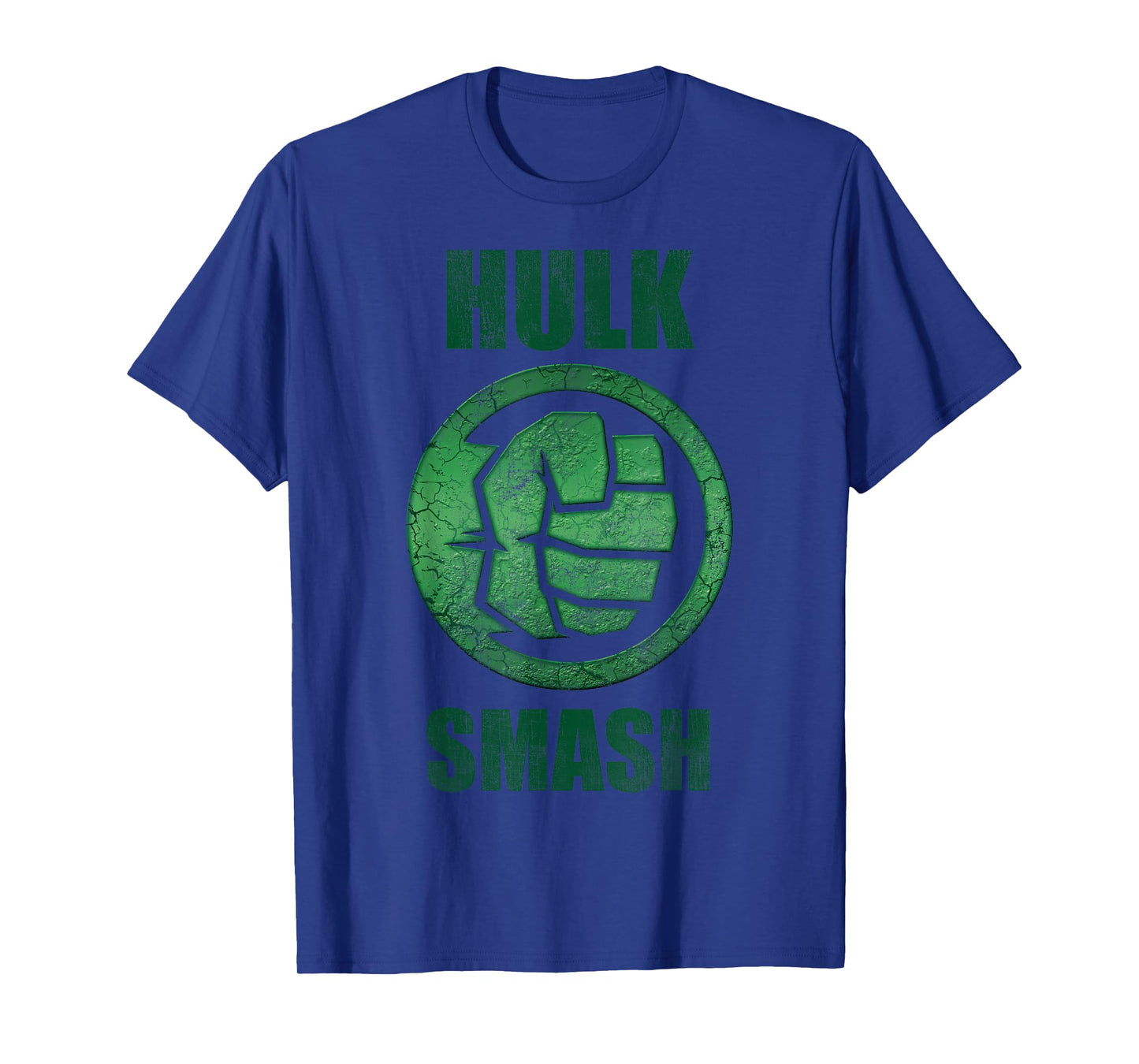 Marvel Hulk Smash Fist Circle Logo Green Stone Poster T-Shirt