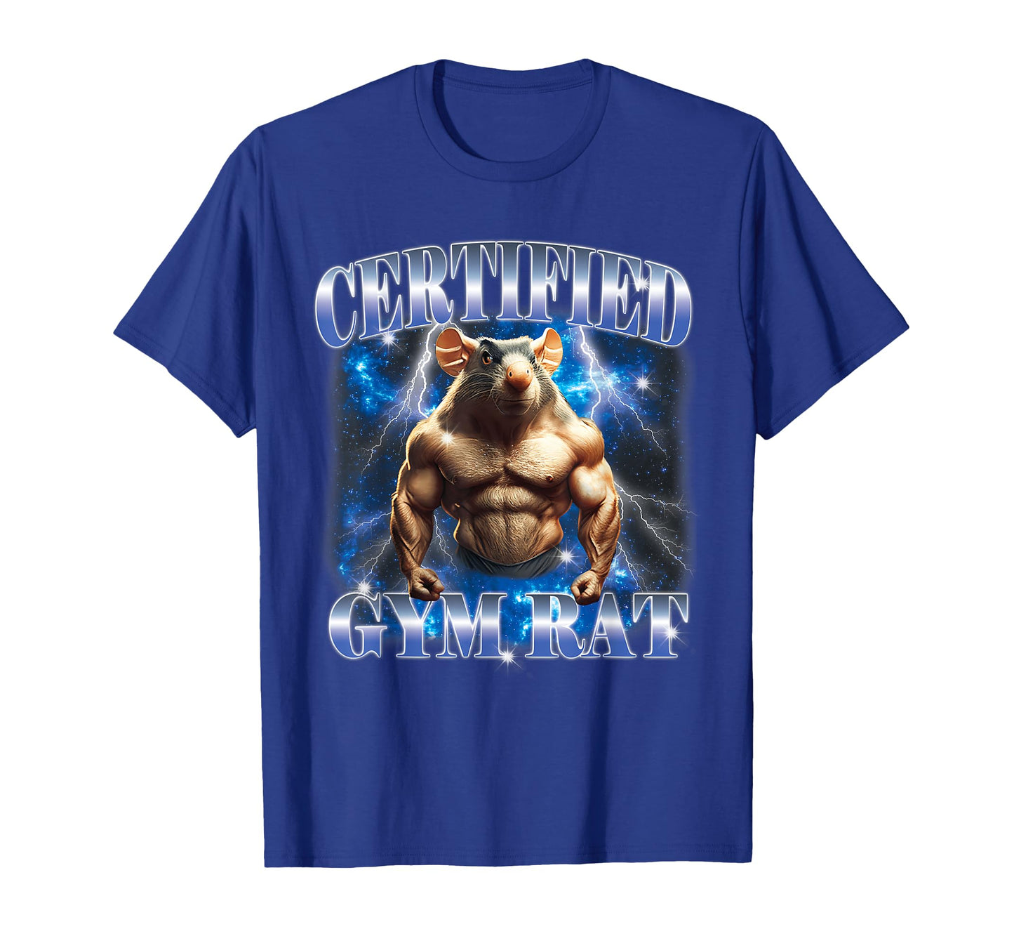 Certified Gym Rat Meme Fitness Bodybuilding Gym Lovers T-Shirt