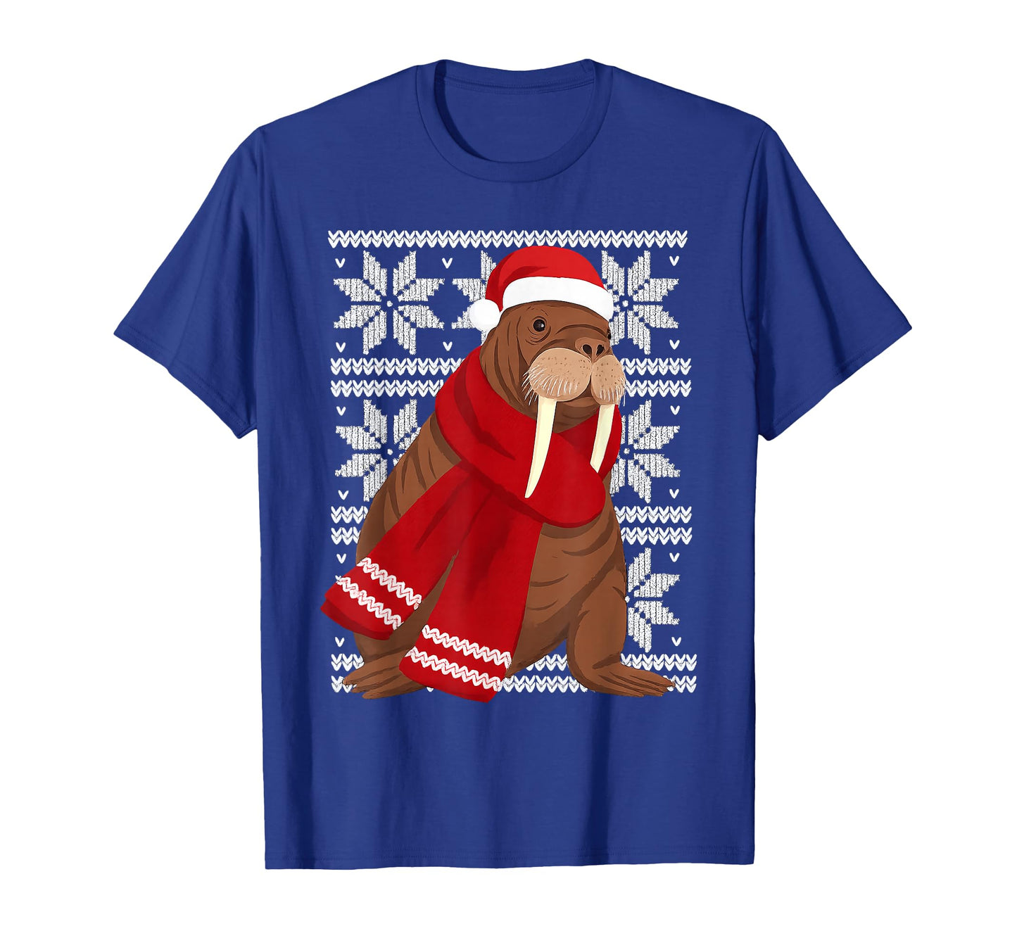 Walrus Ugly Christmas Holiday Animal Lover T-Shirt