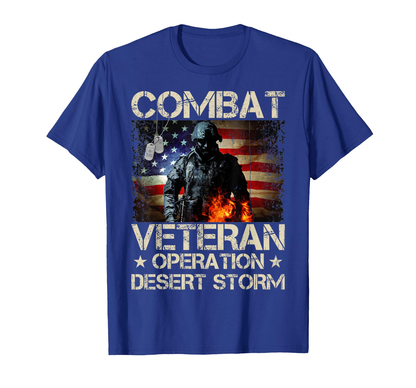 A Veteran USA Flag Combat Operation Desert Storm T-Shirt