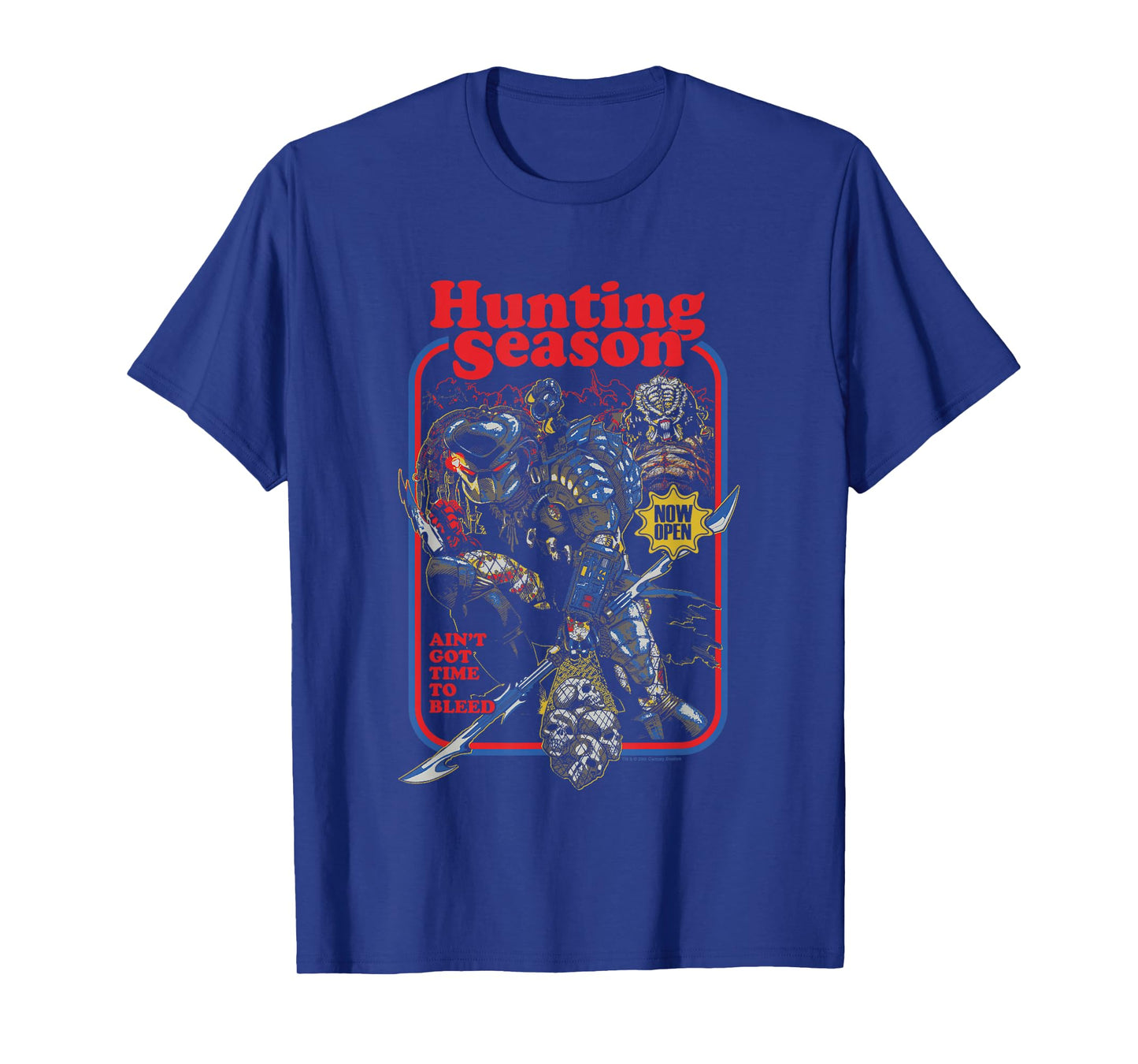 Predator Hunting Season Ain't Got Time To Bleed Retro Poster T-Shirt