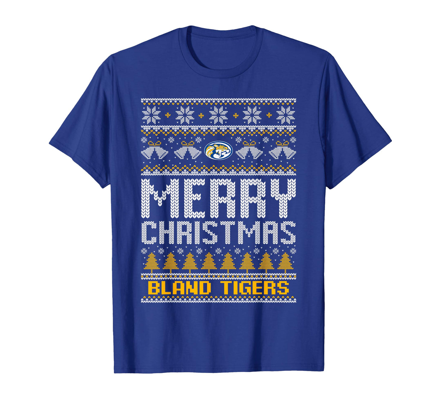 Bland Tigers Logo Merry Christmas Ugly Sweater HS T-Shirt