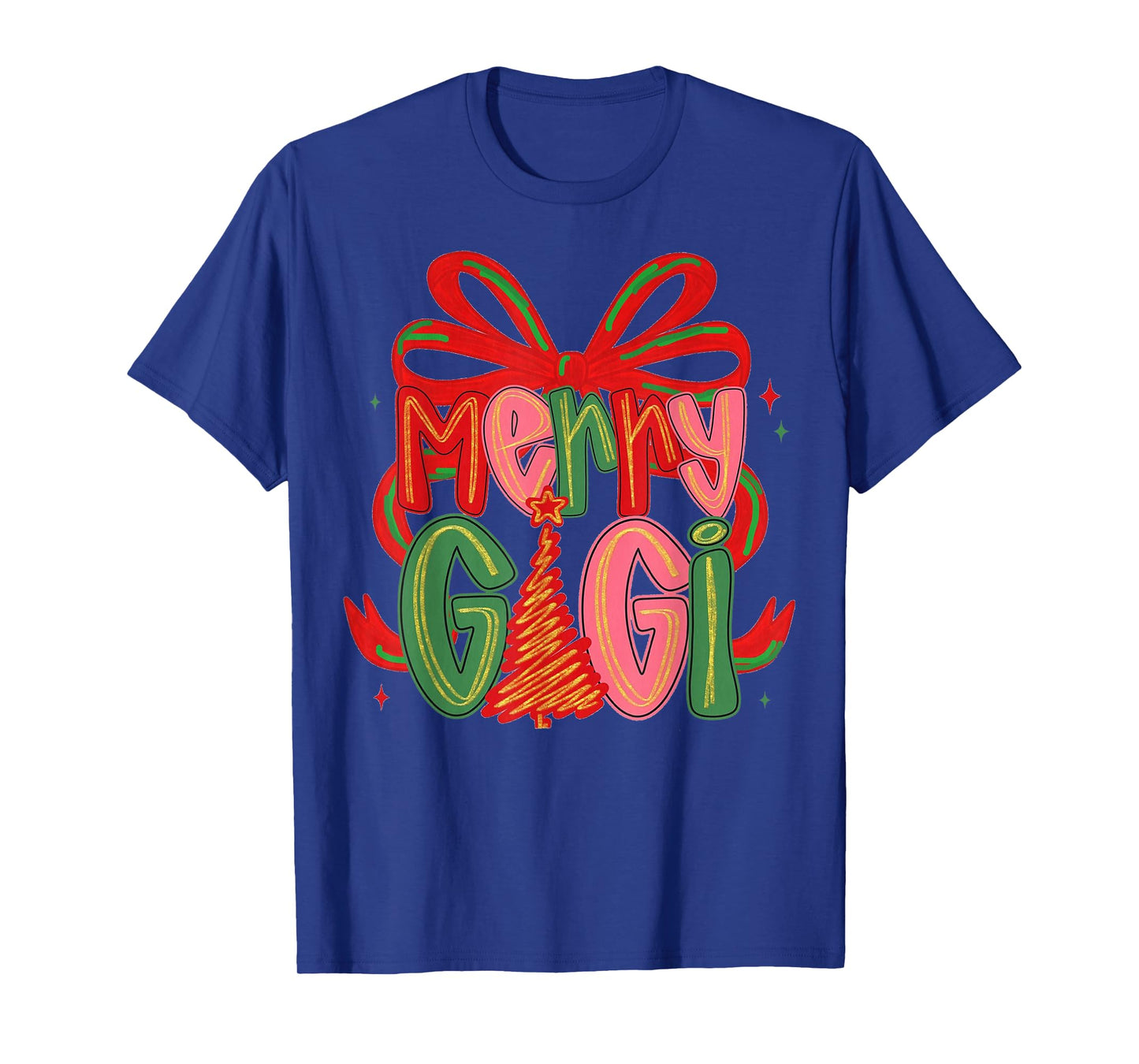 Cute Gigi Christmas Grandma Retro Graphic 90s Vintage T-Shirt