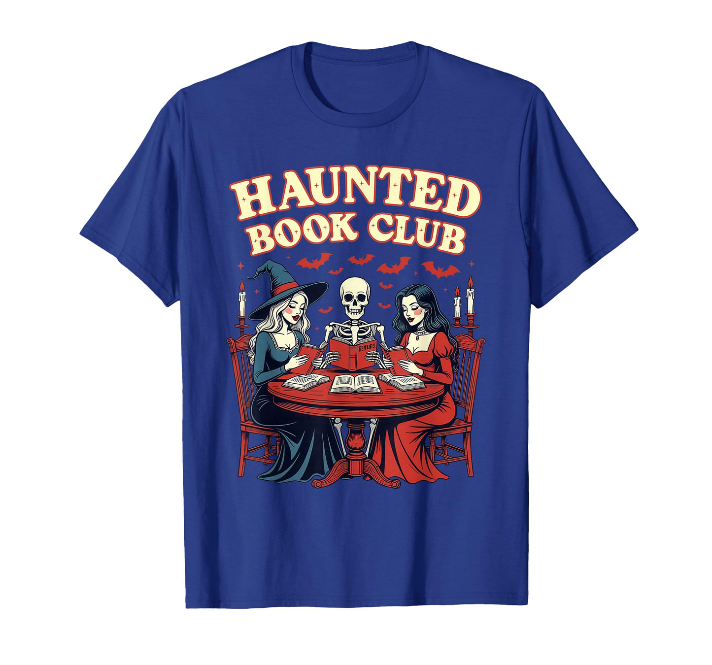 Haunted Book Club Halloween Reading Witch T-Shirt