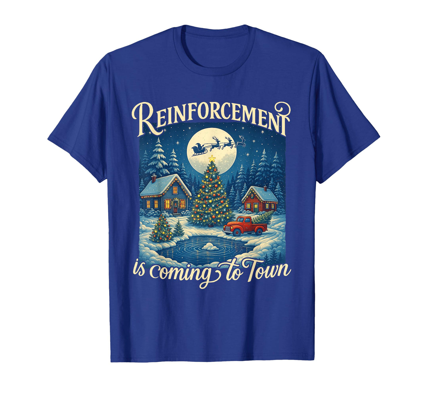 Christmas ABA Therapy Xmas Reinforcement is Coming to Town T-Shirt