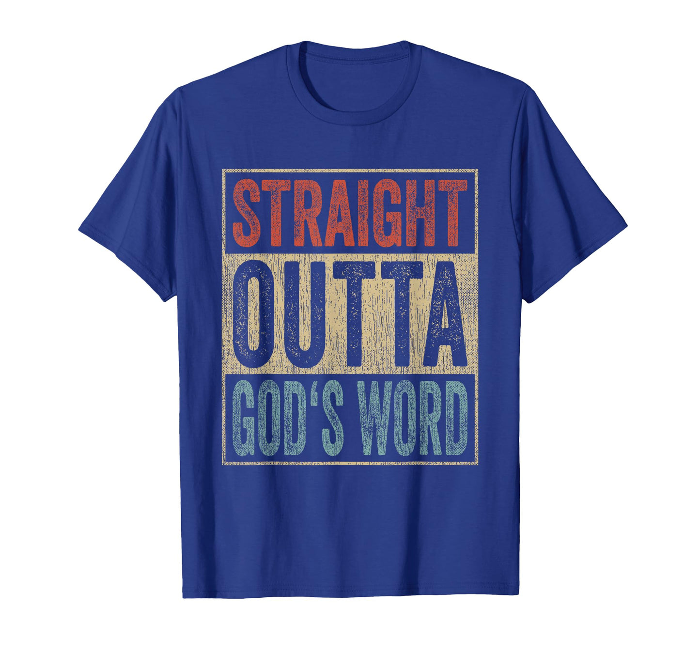 Retro Christian Outfit Straight Outta God's Word T-Shirt