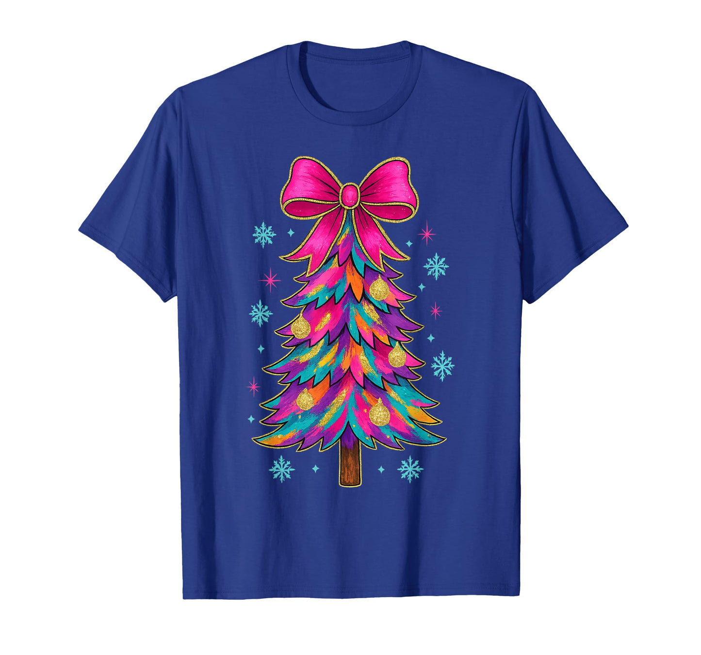 Preppy Coquette Tree Christmas Crew 2025 Family Matching tee T-Shirt