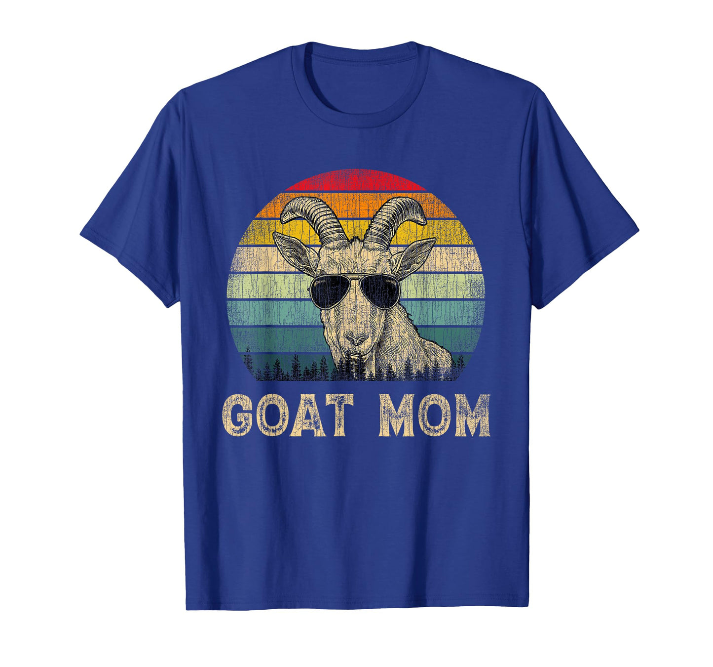 Vintage Goat Mom Goat Lovers Mommy Mother's Day T-Shirt