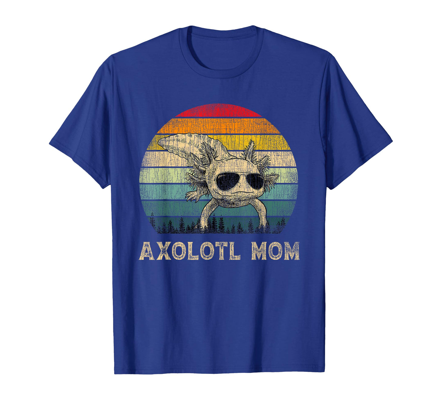 Vintage Axolotl Mom Axolotl Lovers Mommy Mother's Day T-Shirt