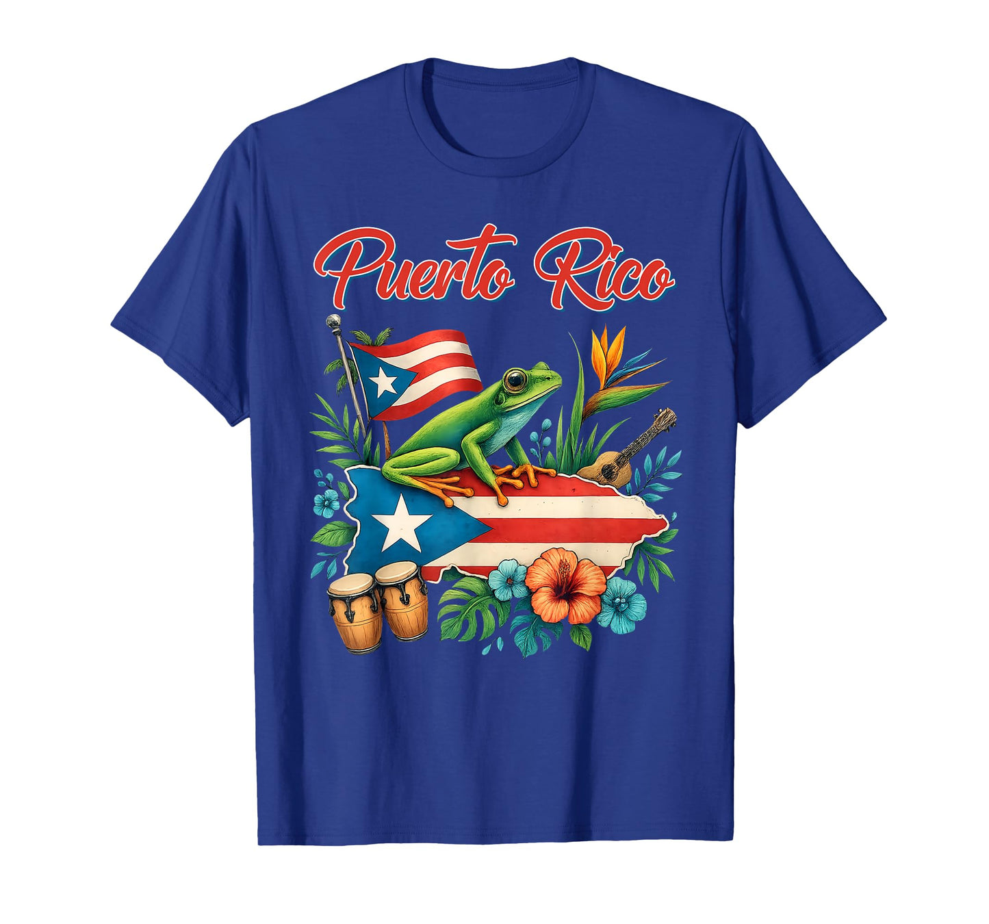Puerto Rico Flag Hispanic Heritage Month Boricua Rican Retro T-Shirt