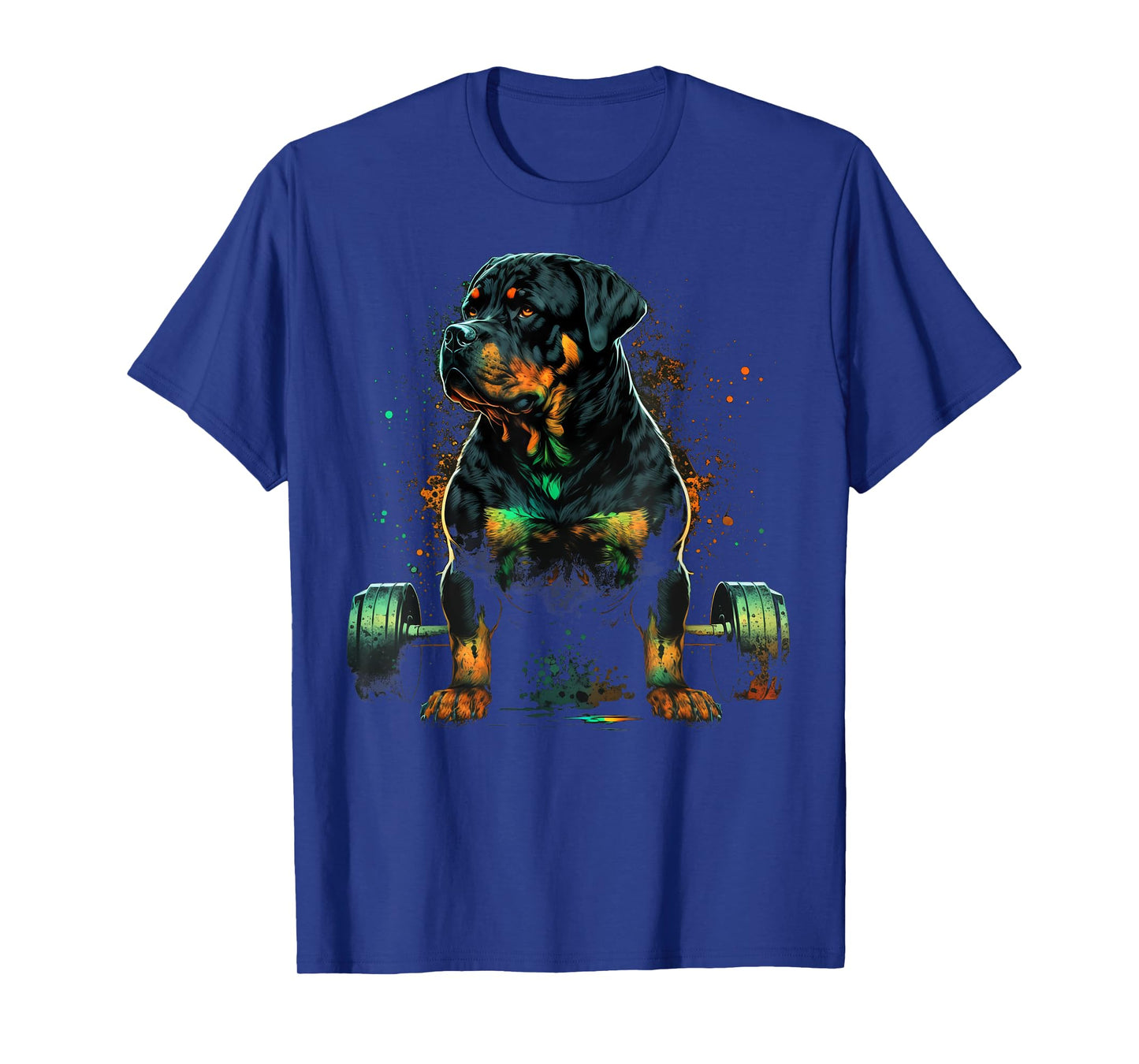 Rottweiler Weightlifting Dog Funny Fitness Gym Rottweiler T-Shirt for Men Women Kids