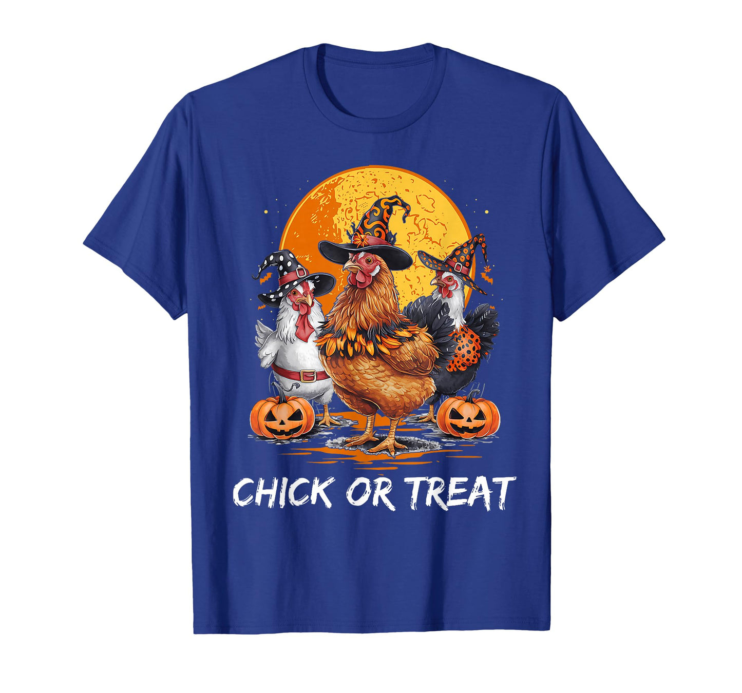 Chick Or Treat Halloween Witch Spooky Chicken for Women Men T-Shirt
