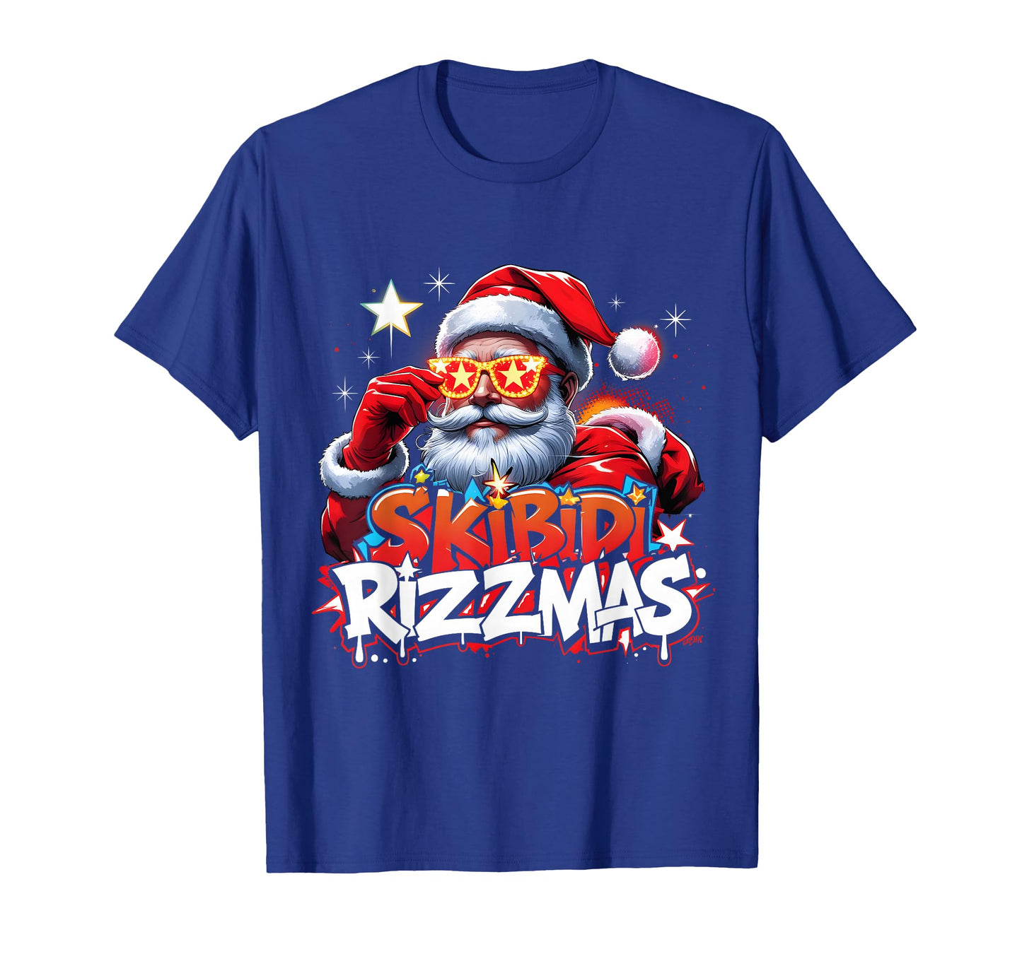 Skibidi Rizzmas Funny Santa Meme Christmas T-Shirt