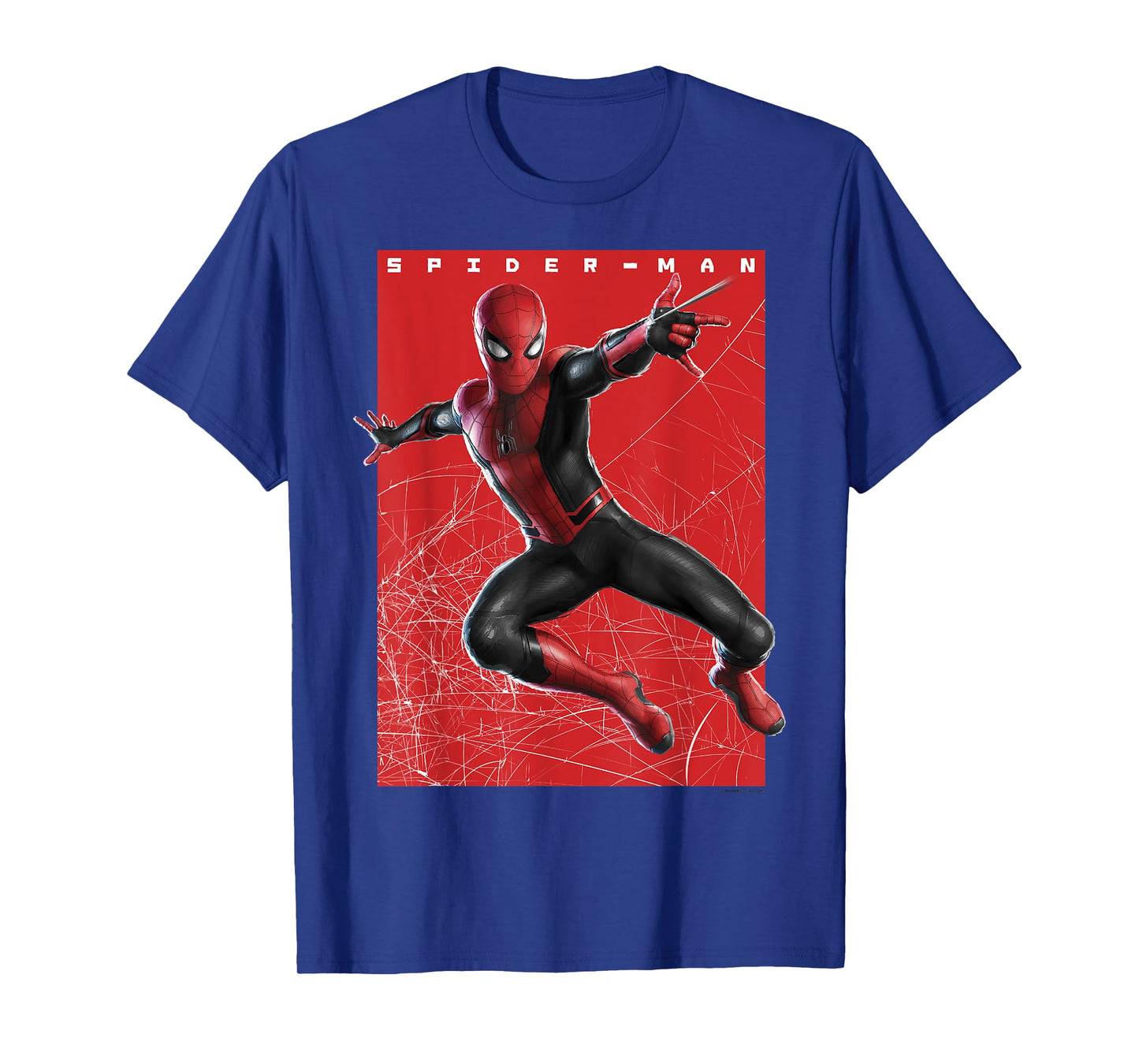 Marvel Spider-Man Far From Home Web Swinging Poster T-Shirt