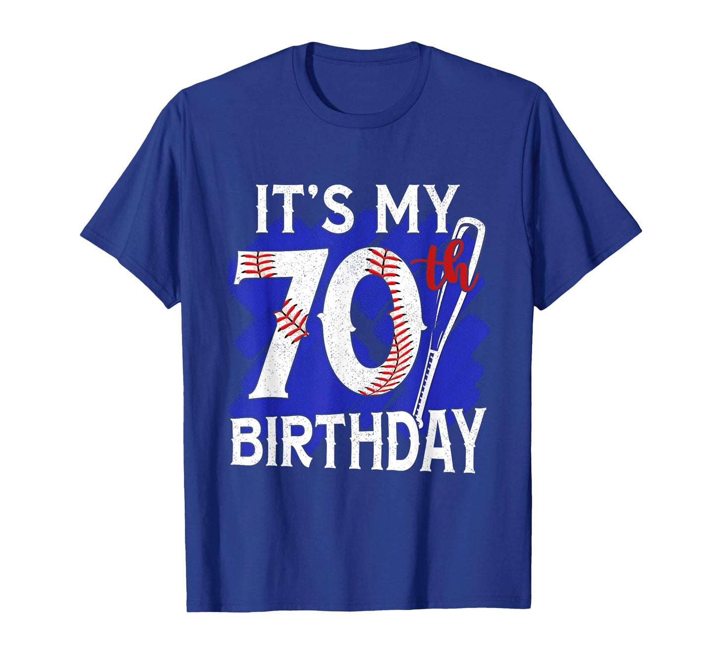 Its My 70th Birthday Baseball Vintage 70 Year Old Birthday T-Shirt