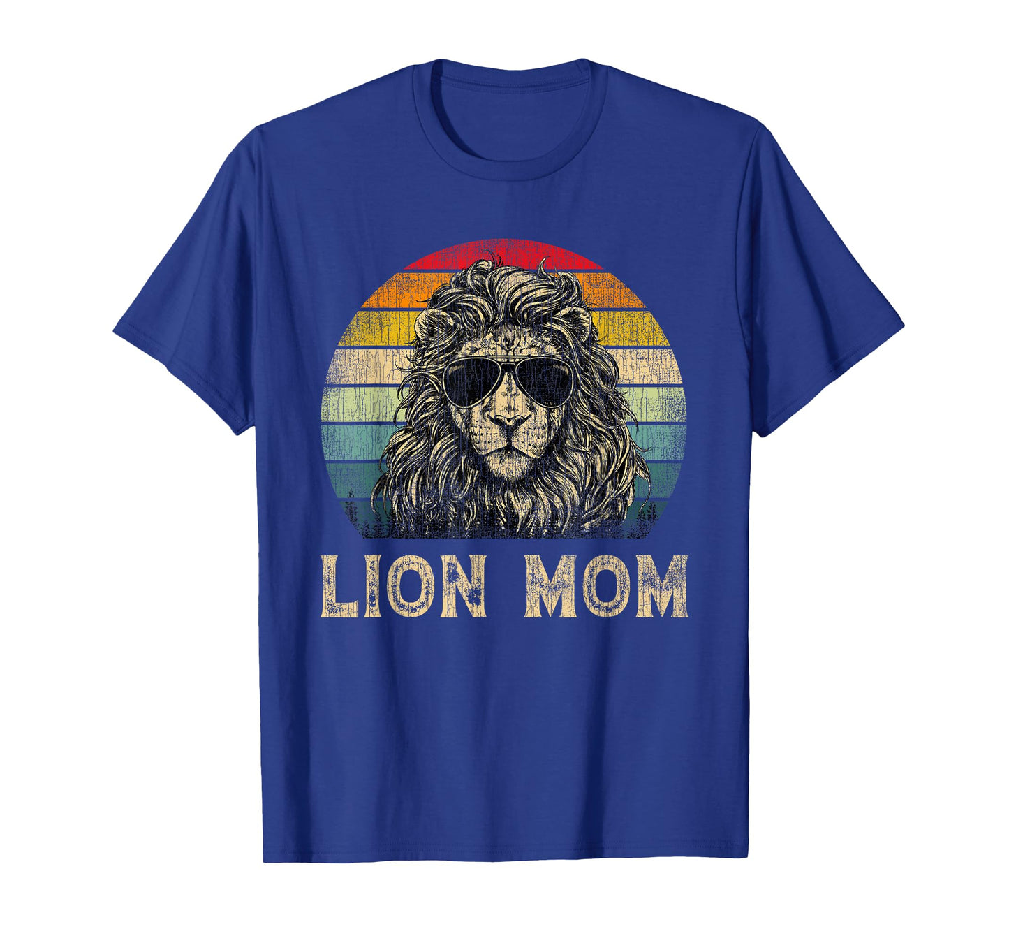 Vintage Lion Mom Lion Lovers Mommy Mother's Day T-Shirt