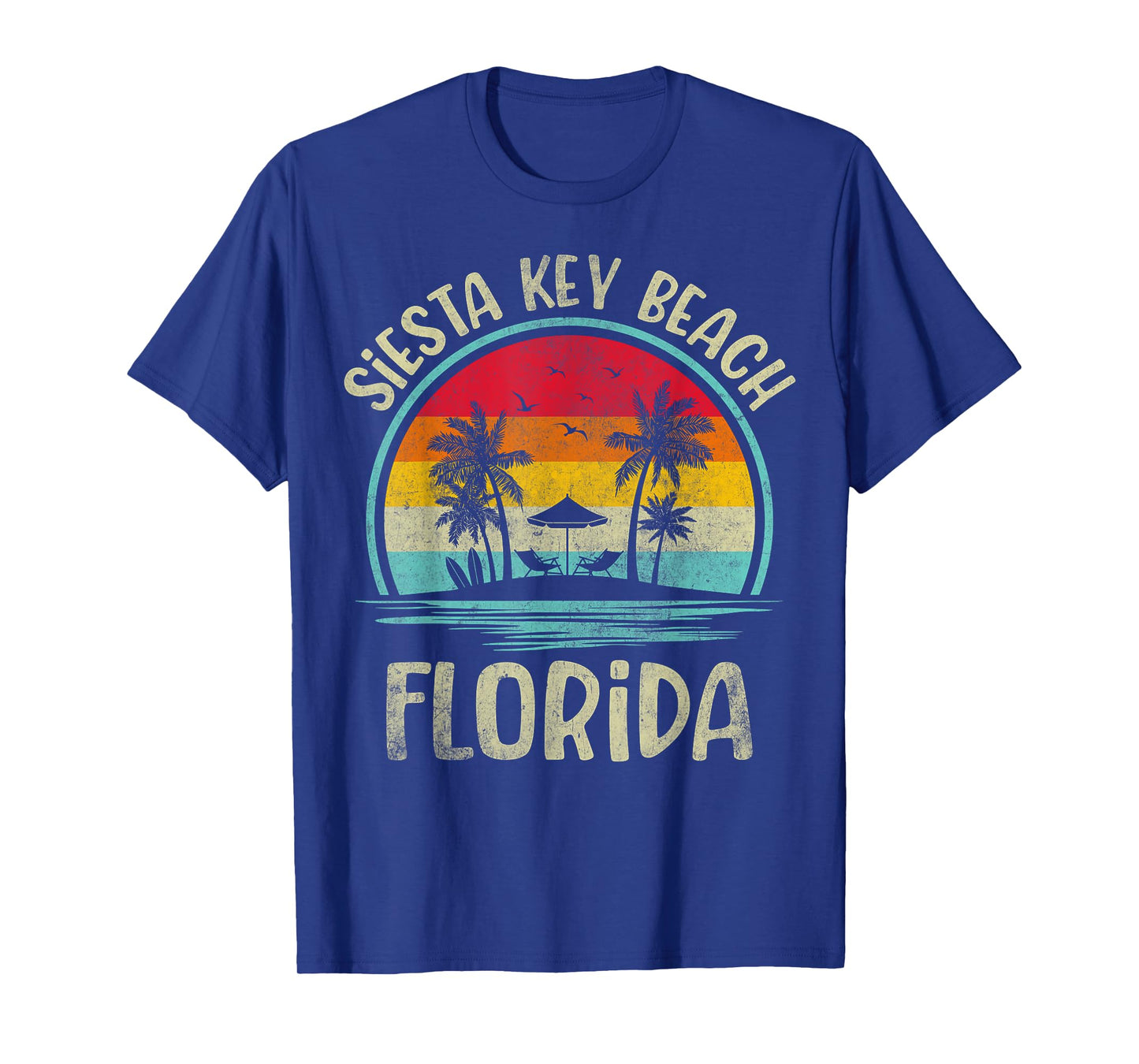 Siesta Key Beach Florida Palm Tree Family Summer Vacation T-Shirt