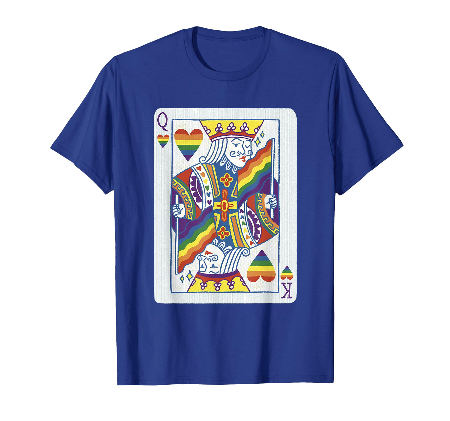 Funny Queen King Playing Card Poker Style LGBT Gay Pride T-Shirt