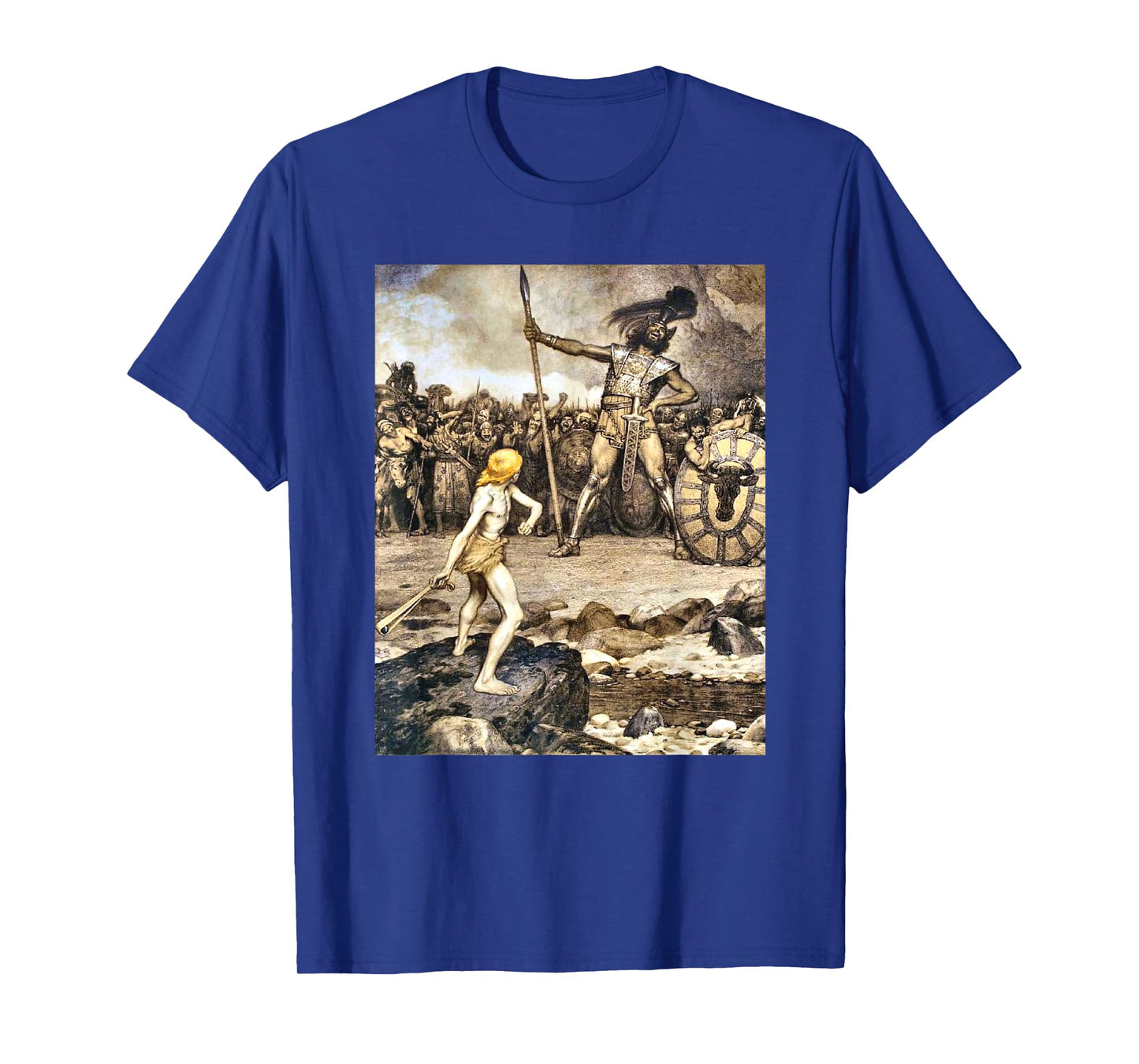 David And Goliath T-Shirt, Small, Black