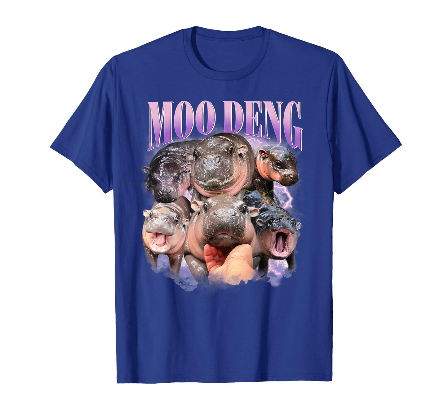 Funny Moo-Deng Baby Pygmy Hippo Cute Zoo For Family Tee T-Shirt