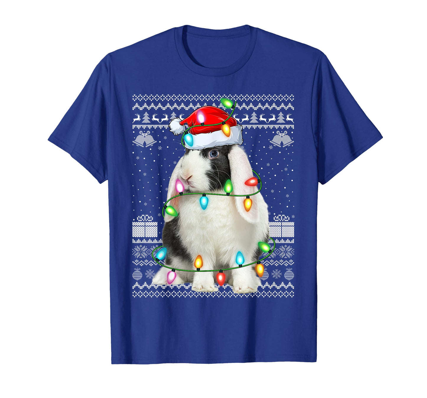 Bunny Rabbit Xmas Lights Ugly Christmas Sweaters T-Shirt
