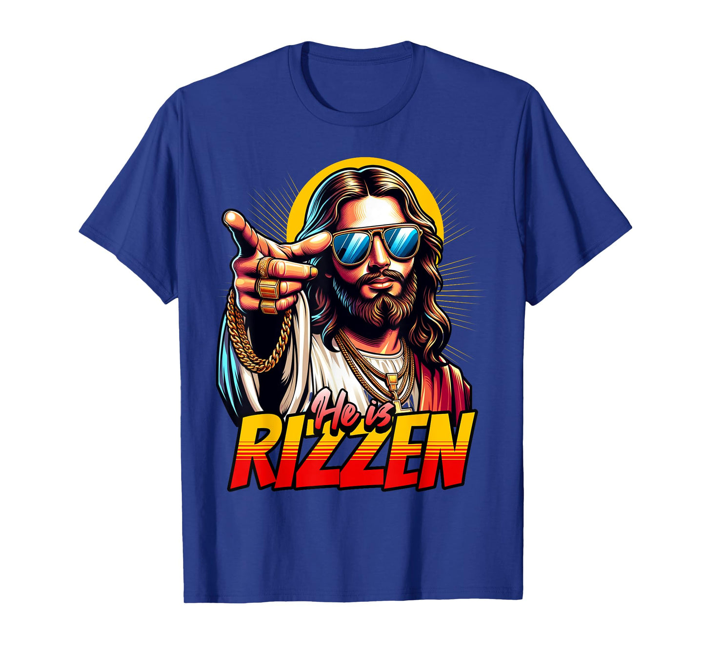 He is Rizzin' Jesus Cool Easter Meme T-Shirt