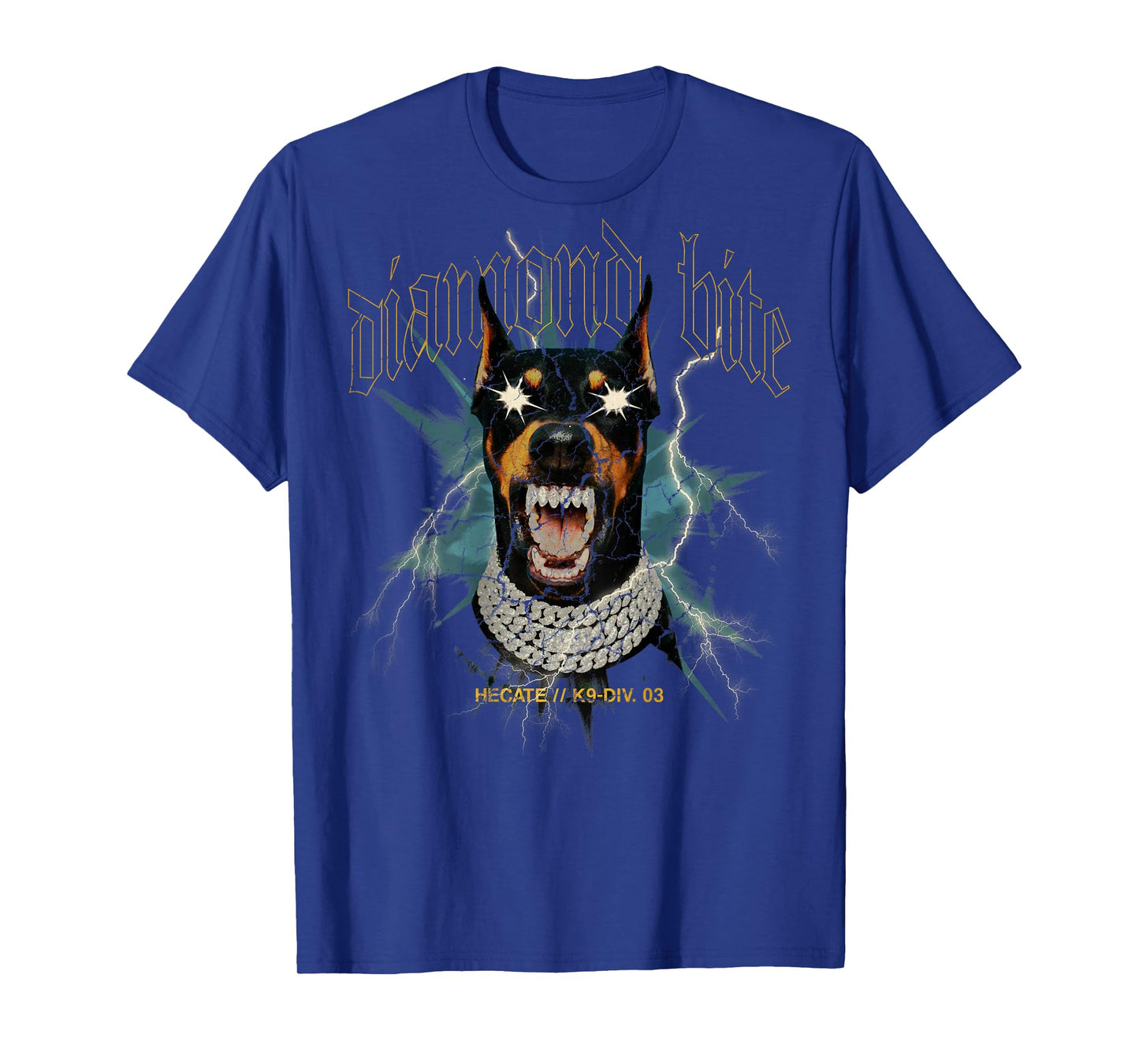 Doberman Dog Vintage Streetwear Urban Hip Hop Y2K Back Print T-Shirt