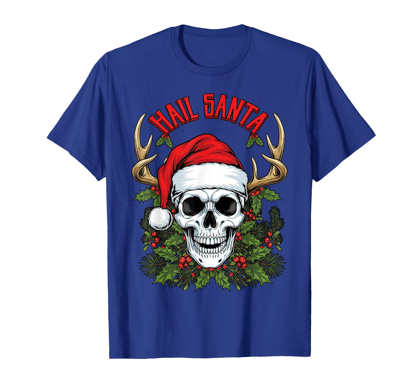 Hail Santa Scary Christmas Heavy Pagan Solstice Gothic T-Shirt