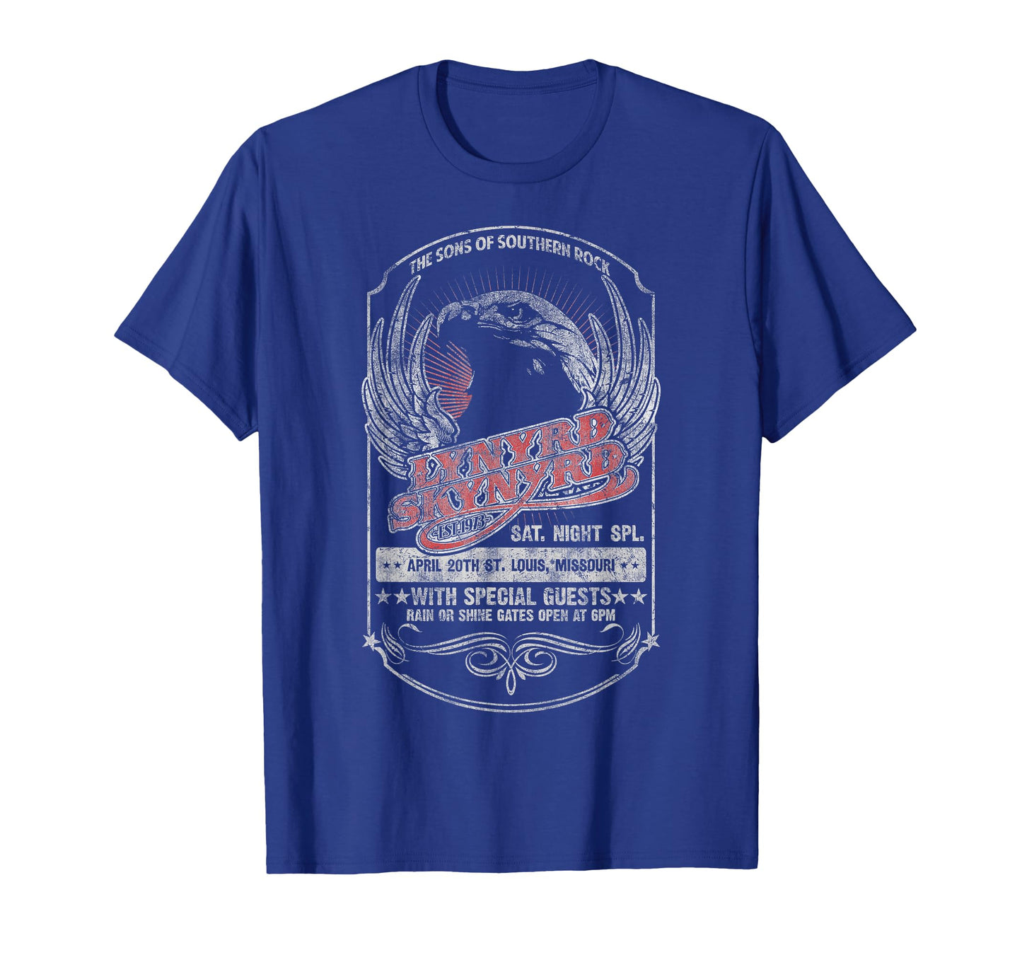 Lynyrd Skynyrd Underbrush Live 70s Rock Retro Festival Biker T-Shirt