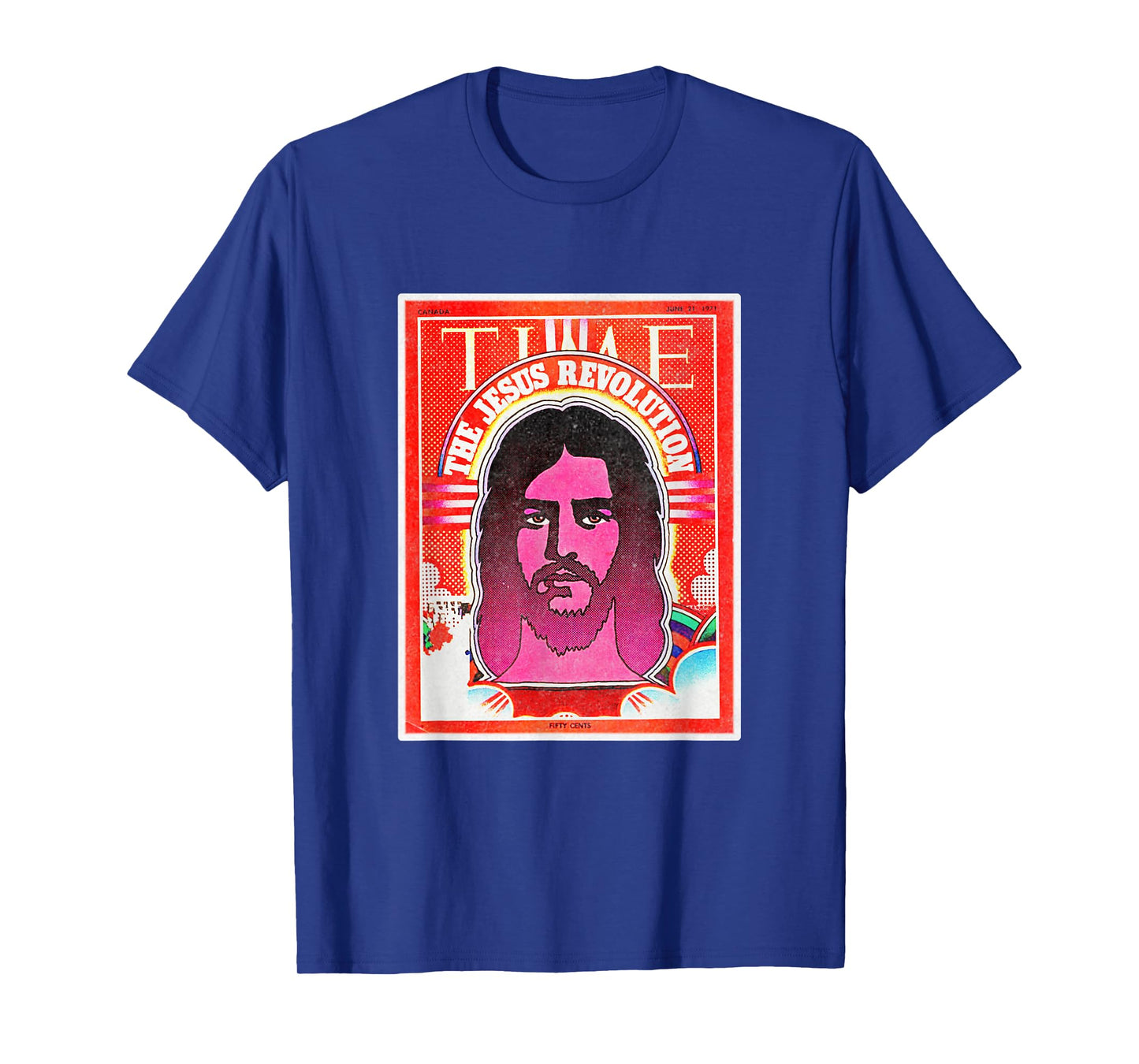Graphic Jesus Revolution Christian Bible Retro Art Trendy T-Shirt