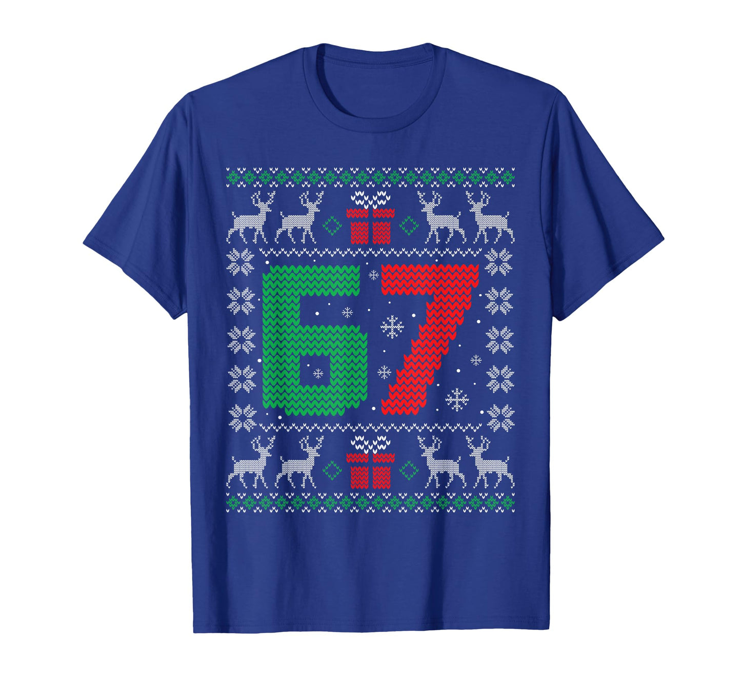 Six Seven 6 7 Meme Gen Alpha Slang Ugly Christmas Sweater T-Shirt