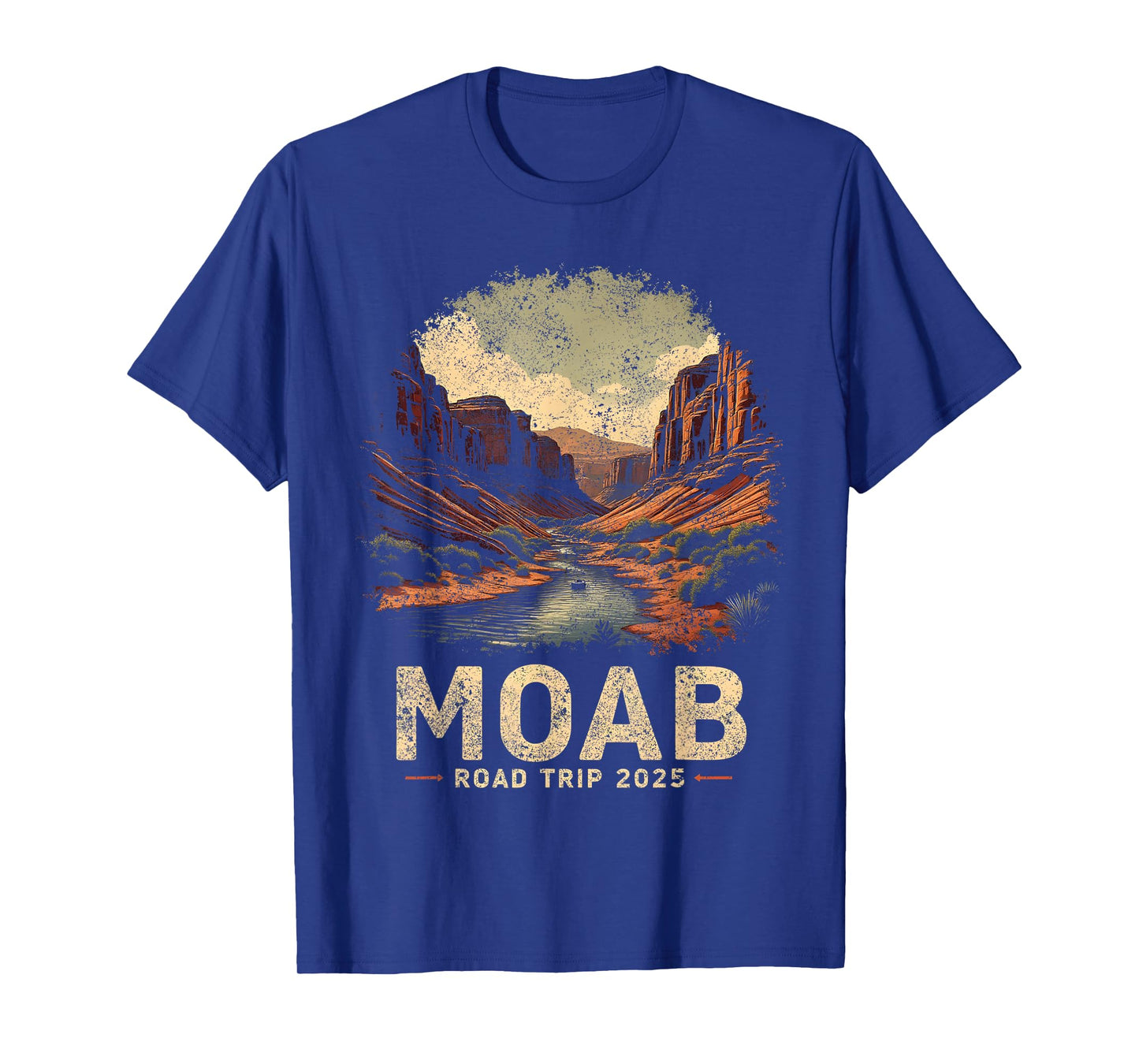 Moab Arches Family Road Trip 2025 Vintage Moab Nature Utah T-Shirt