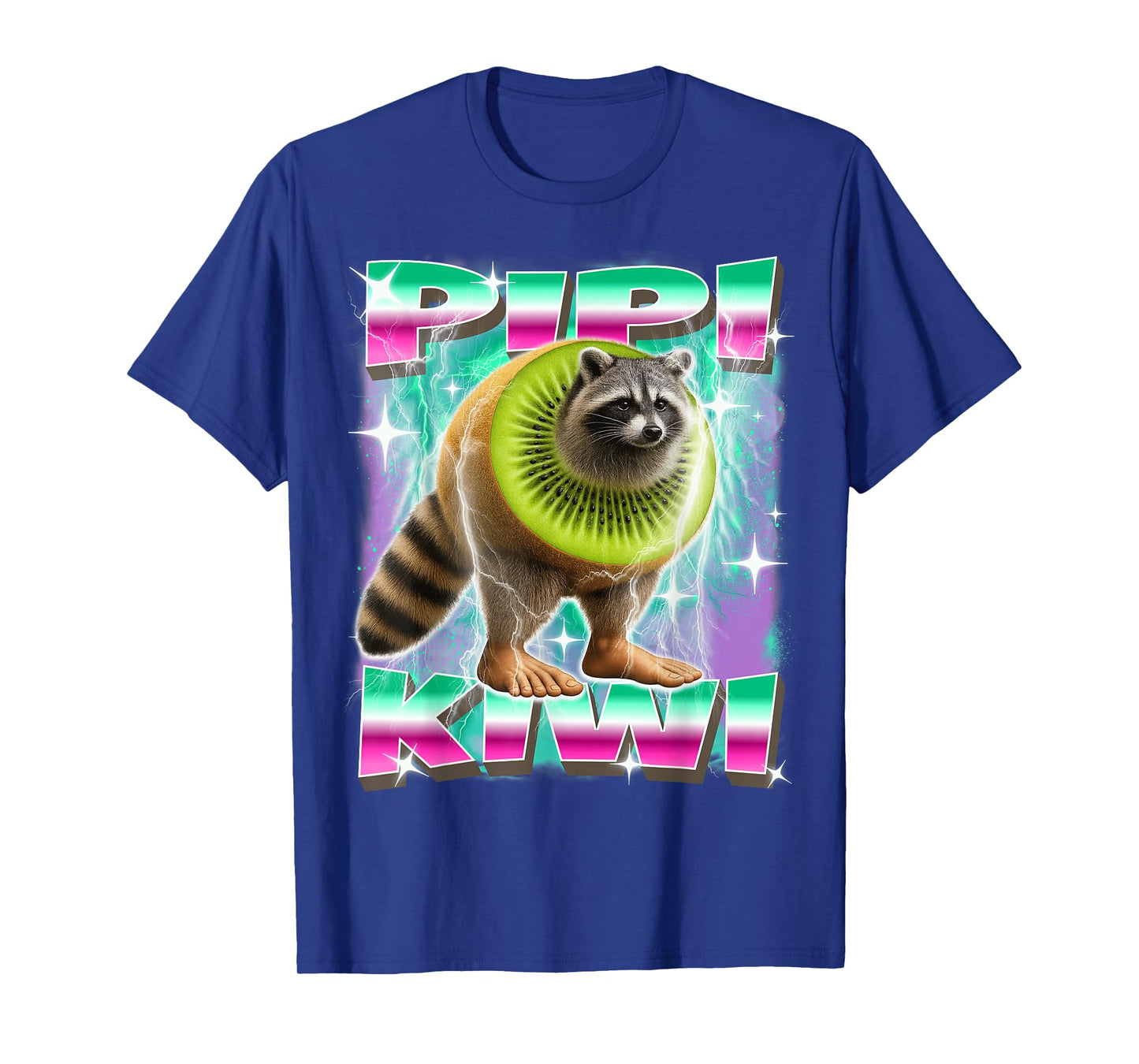 Pipi-Kiwi Italian-Brainrot Raccoon Kiwi Character Funny Meme T-Shirt