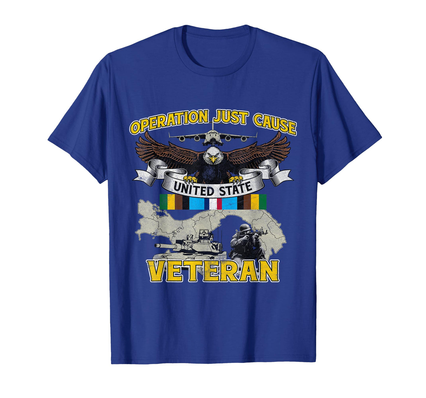 Operation Just Cause Map Panama OJC Veteran Vintage Gifts T-Shirt