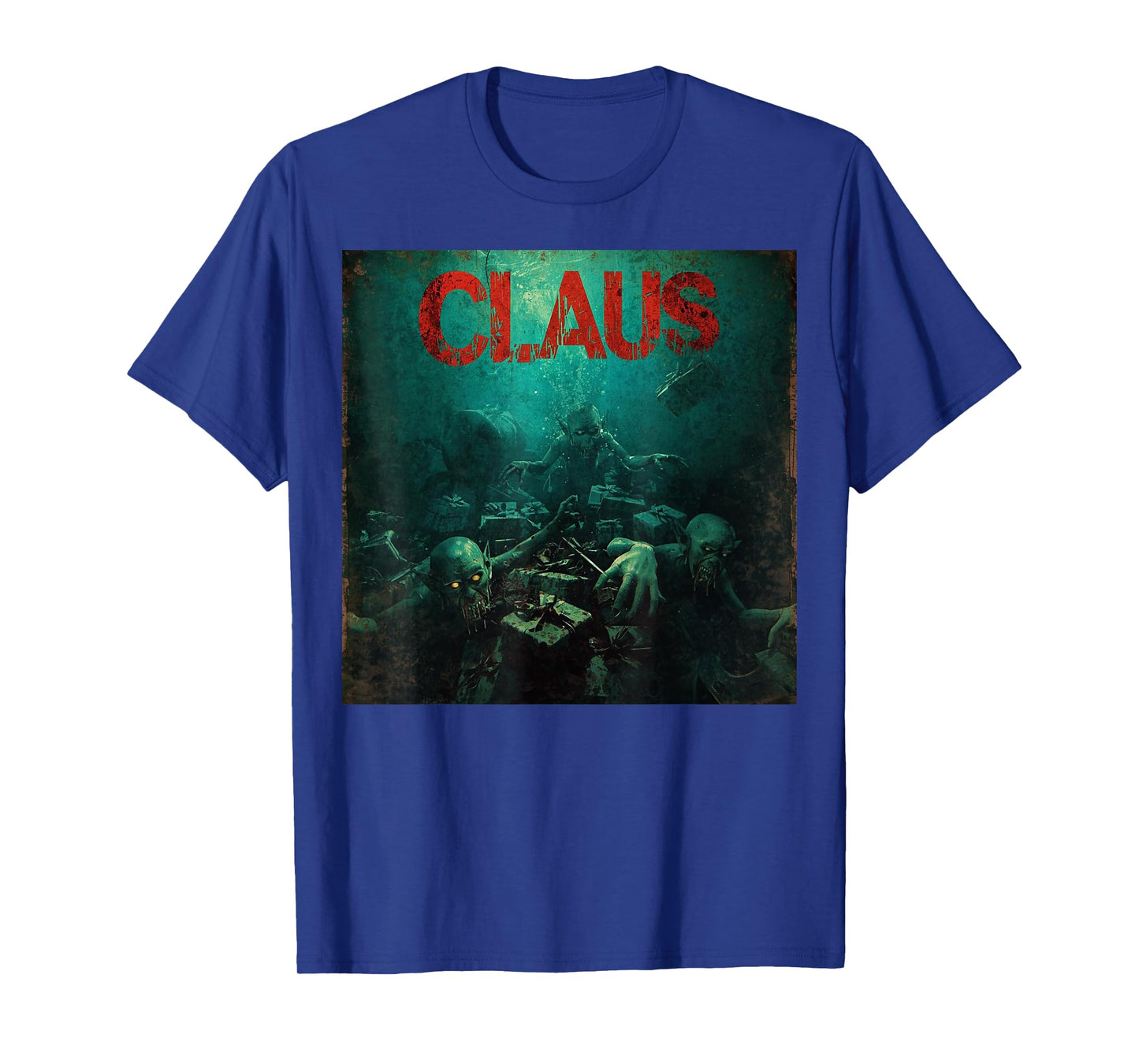 Creepy Claus Horror Christmas Dark Elf Top T-Shirt