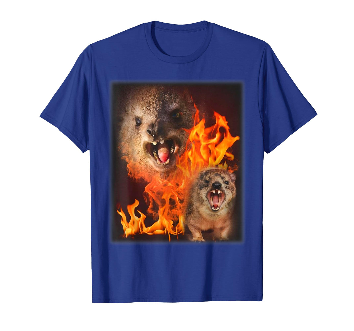 Funny Rock Hyrax Fire Meme T-Shirt