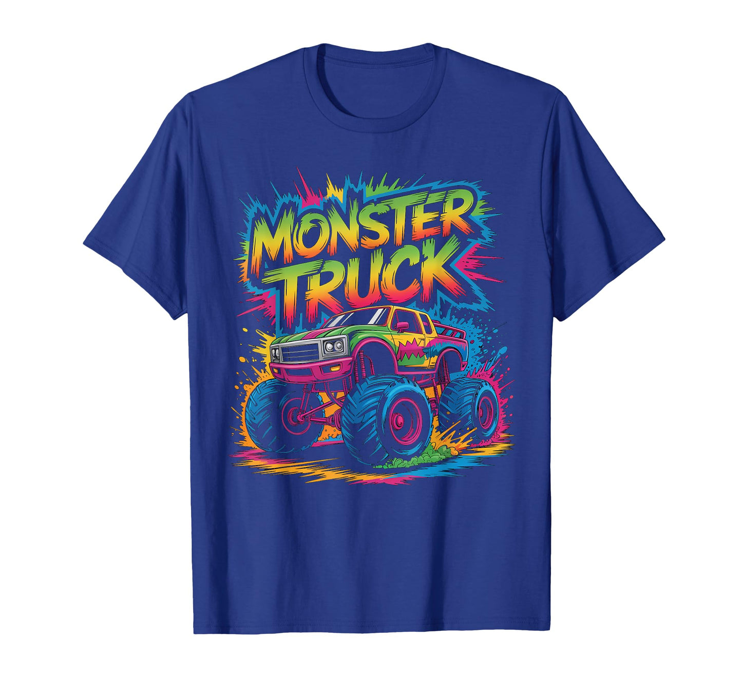 Monster Truck for Toddlers, Kids Monster Truck Retro Vintage T-Shirt