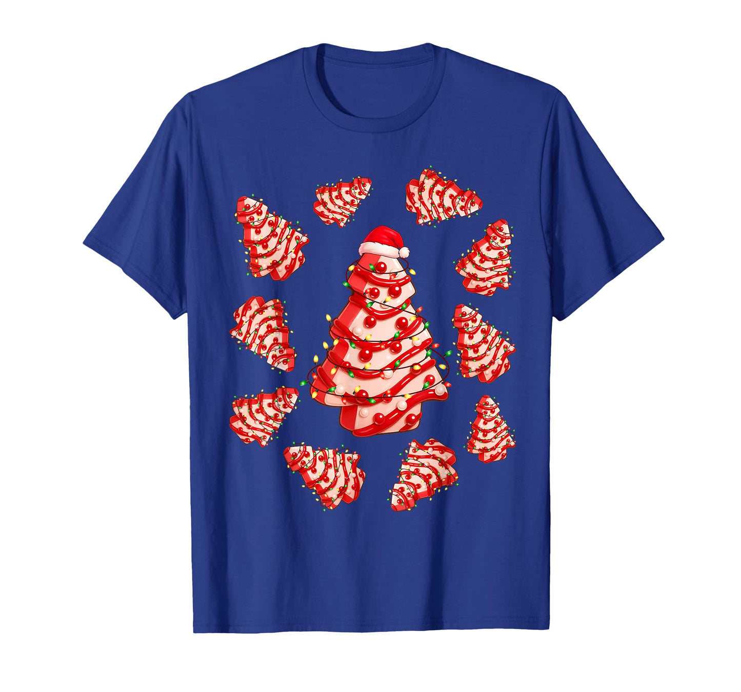 Christmas Tree Cake Santa Christmas Xmas Men Women Kid T-Shirt