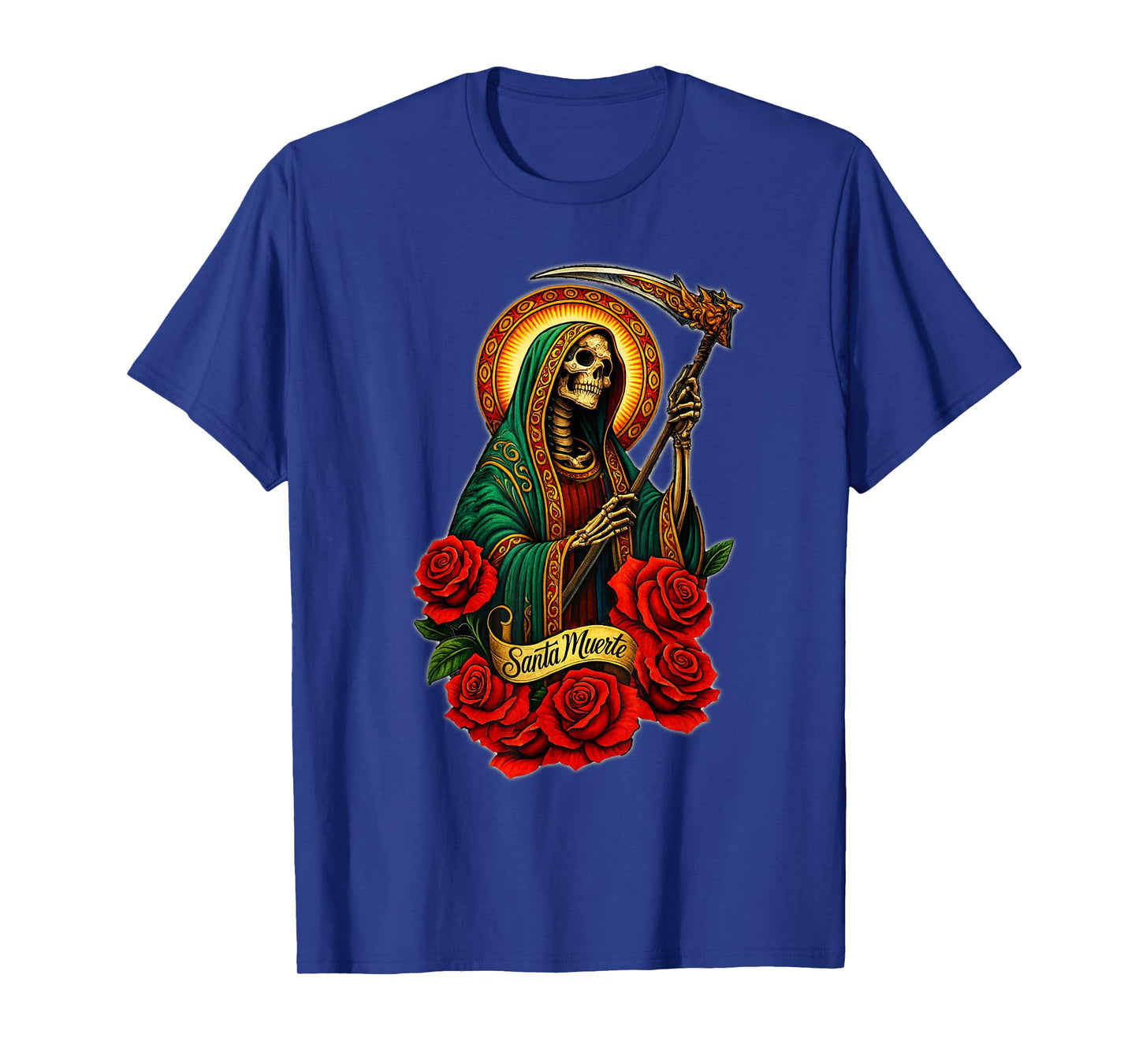 Santa Muerte Mexican Floral Saint Death T-Shirt