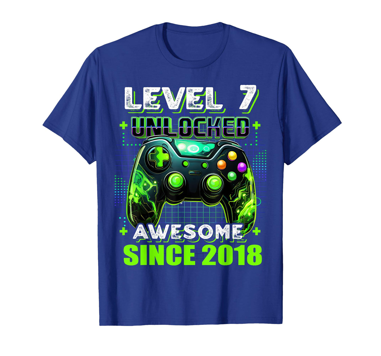 7th Birthday Boy Level 7 Gamer 7 Year Video Game Party T-Shirt