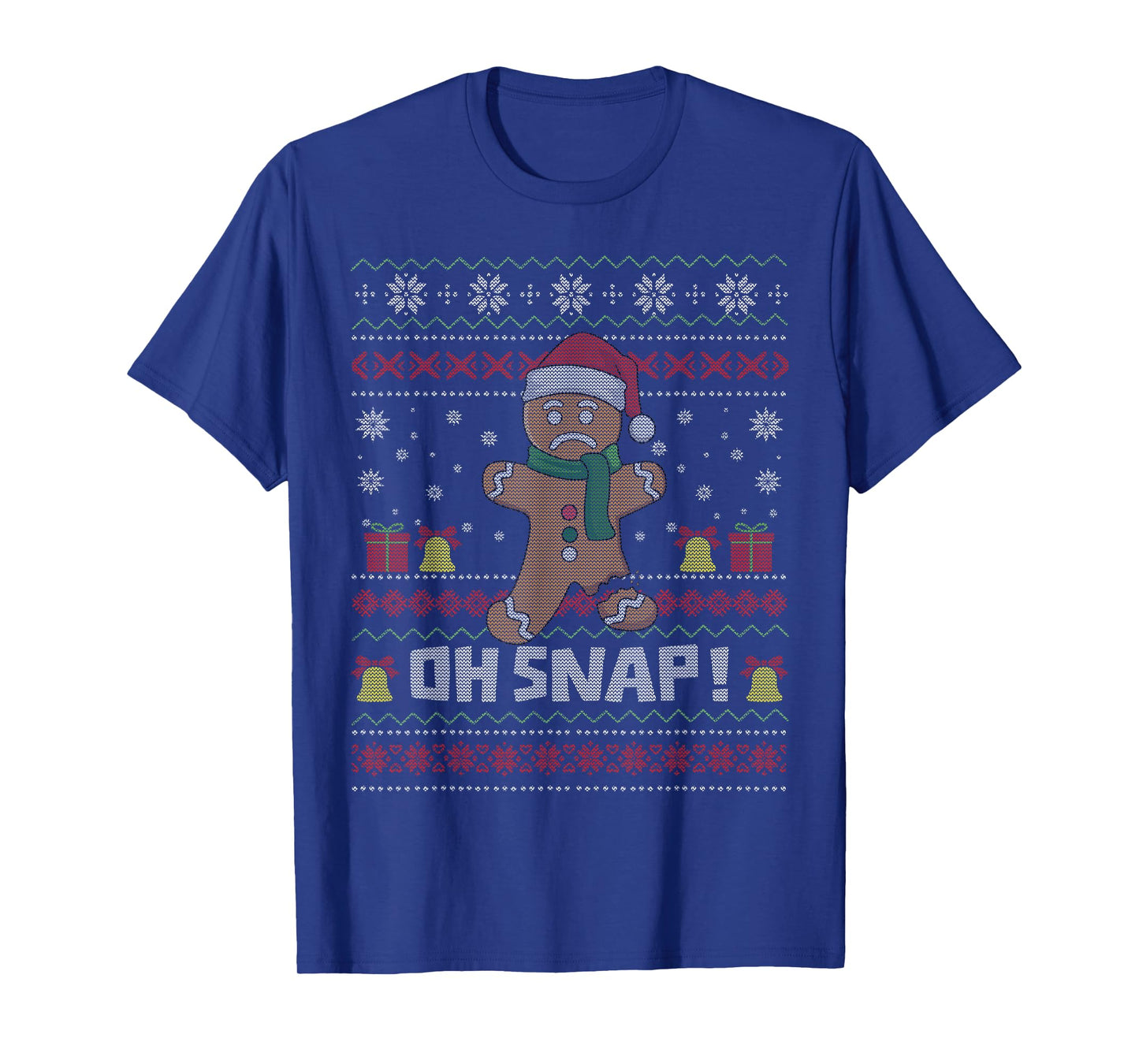 Oh Snap Gingerbread Cookie Christmas Funny Ugly Christmas T-Shirt