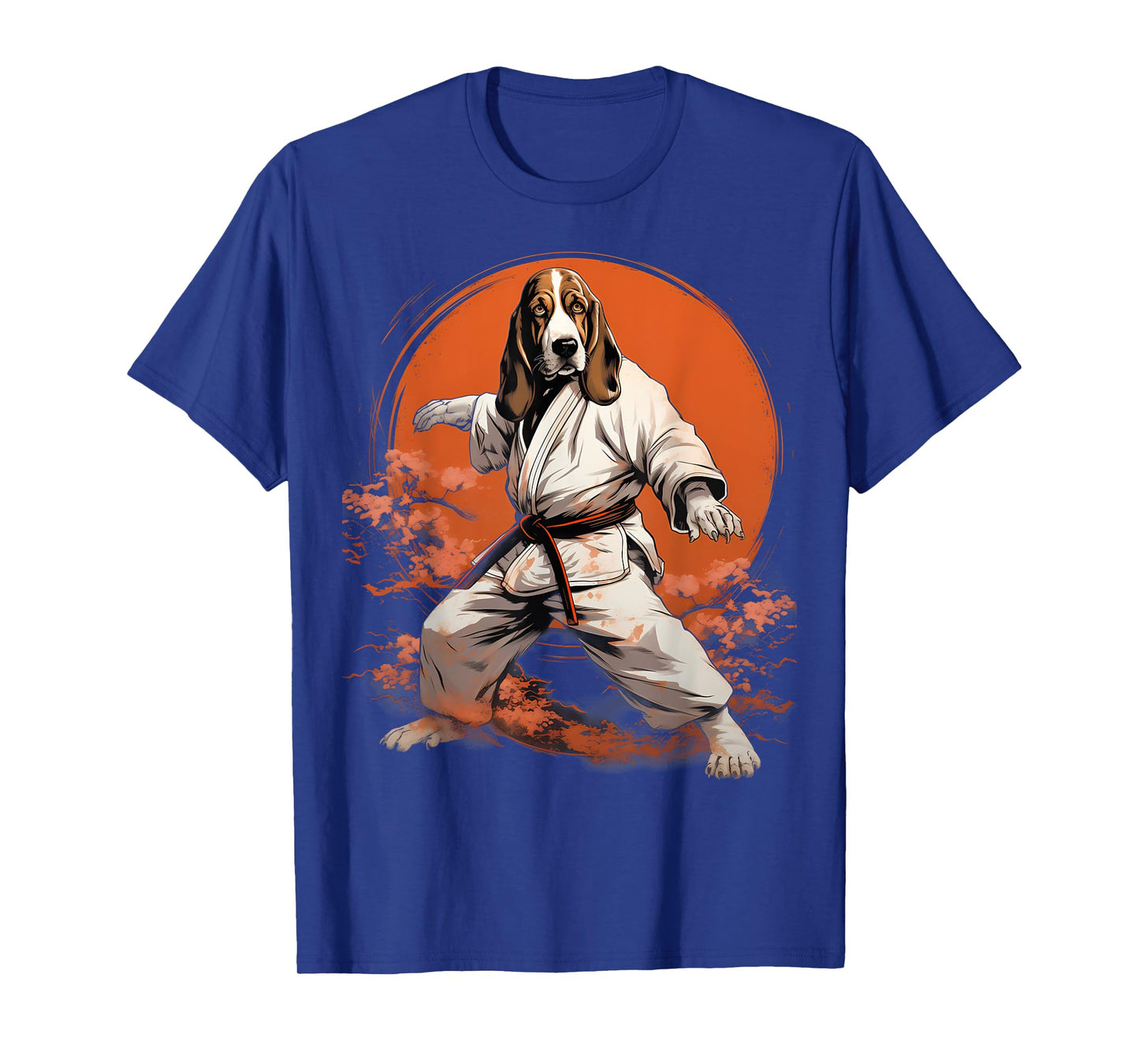 MMA Basset Hound Dog Karate T-Shirt