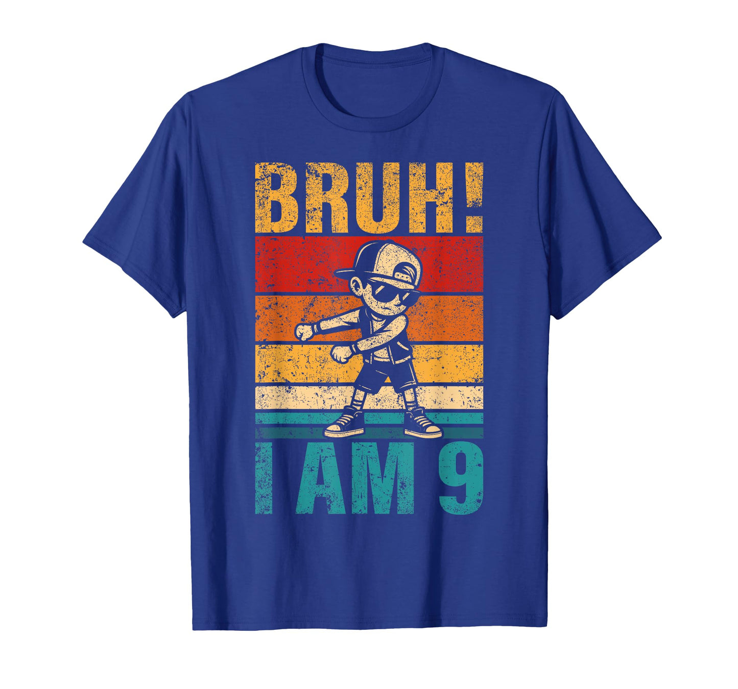 9 Year Old Birthday Flossing Boy Bruh It's My 9th Birthday T-Shirt