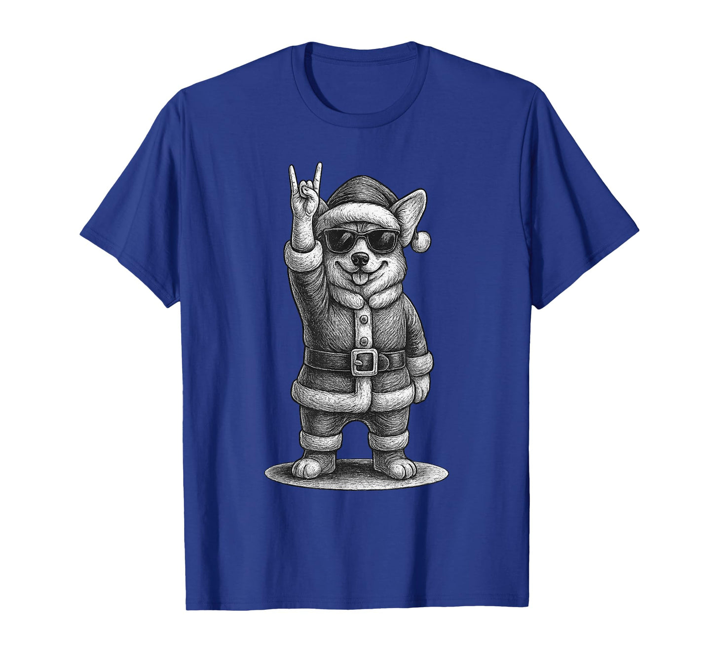 Corgi Rock Music Christmas Dog Lover T-Shirt